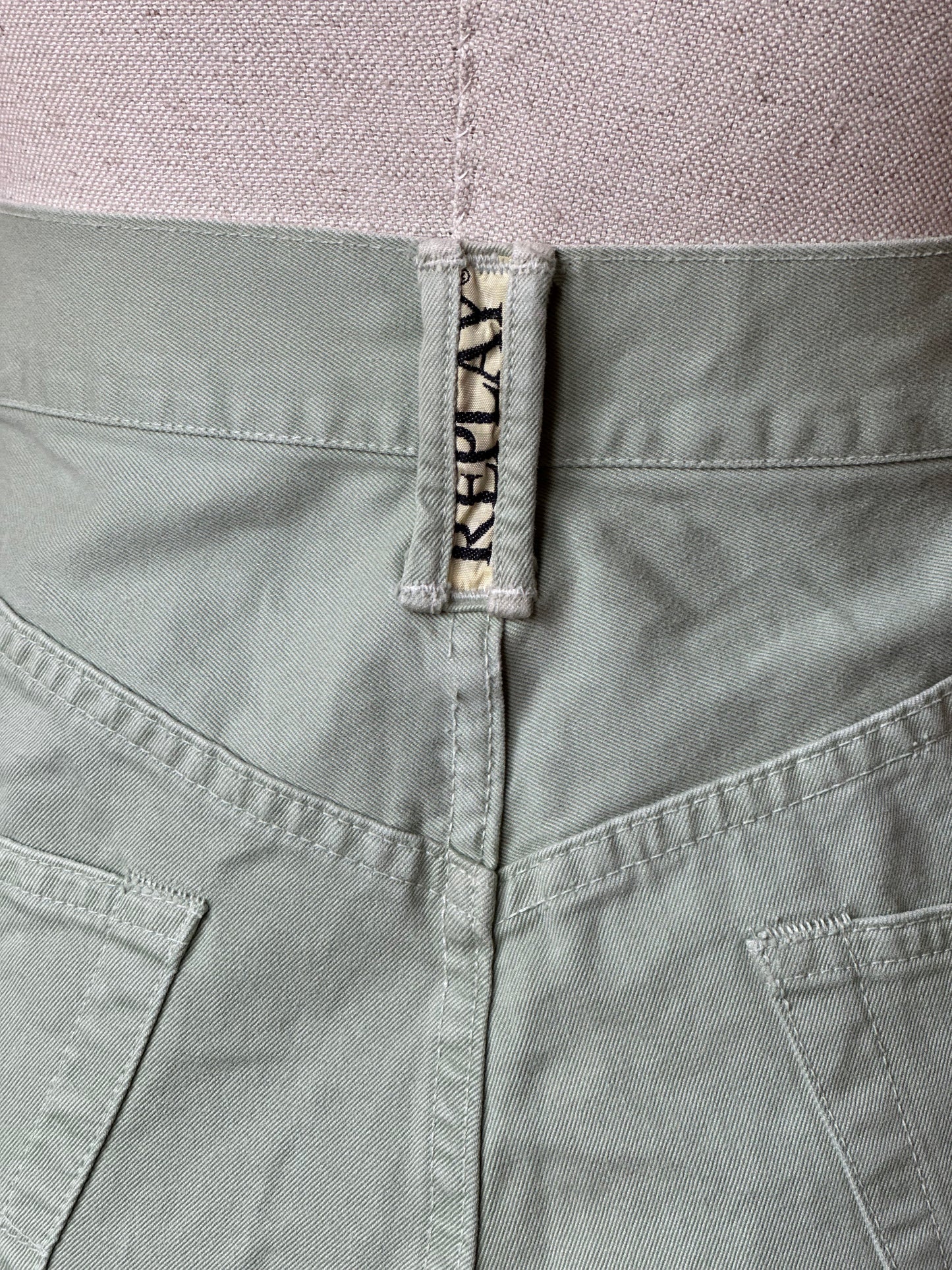 Vintage Minty Green Replay Trousers
