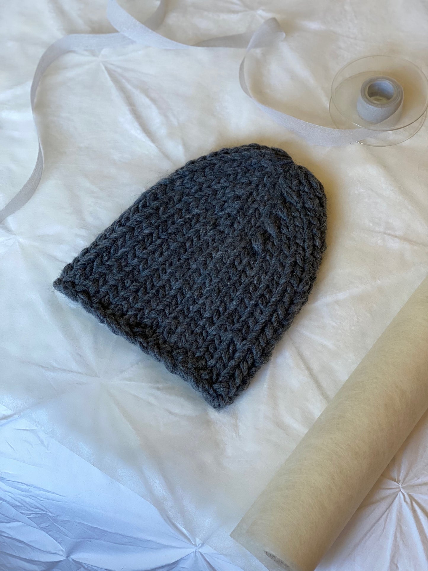 Handmade 100% Wool Beanie - Nebbia