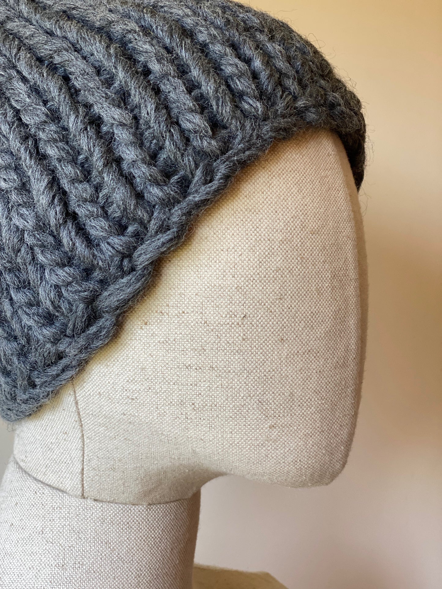 Handmade 100% Wool Beanie - Nebbia