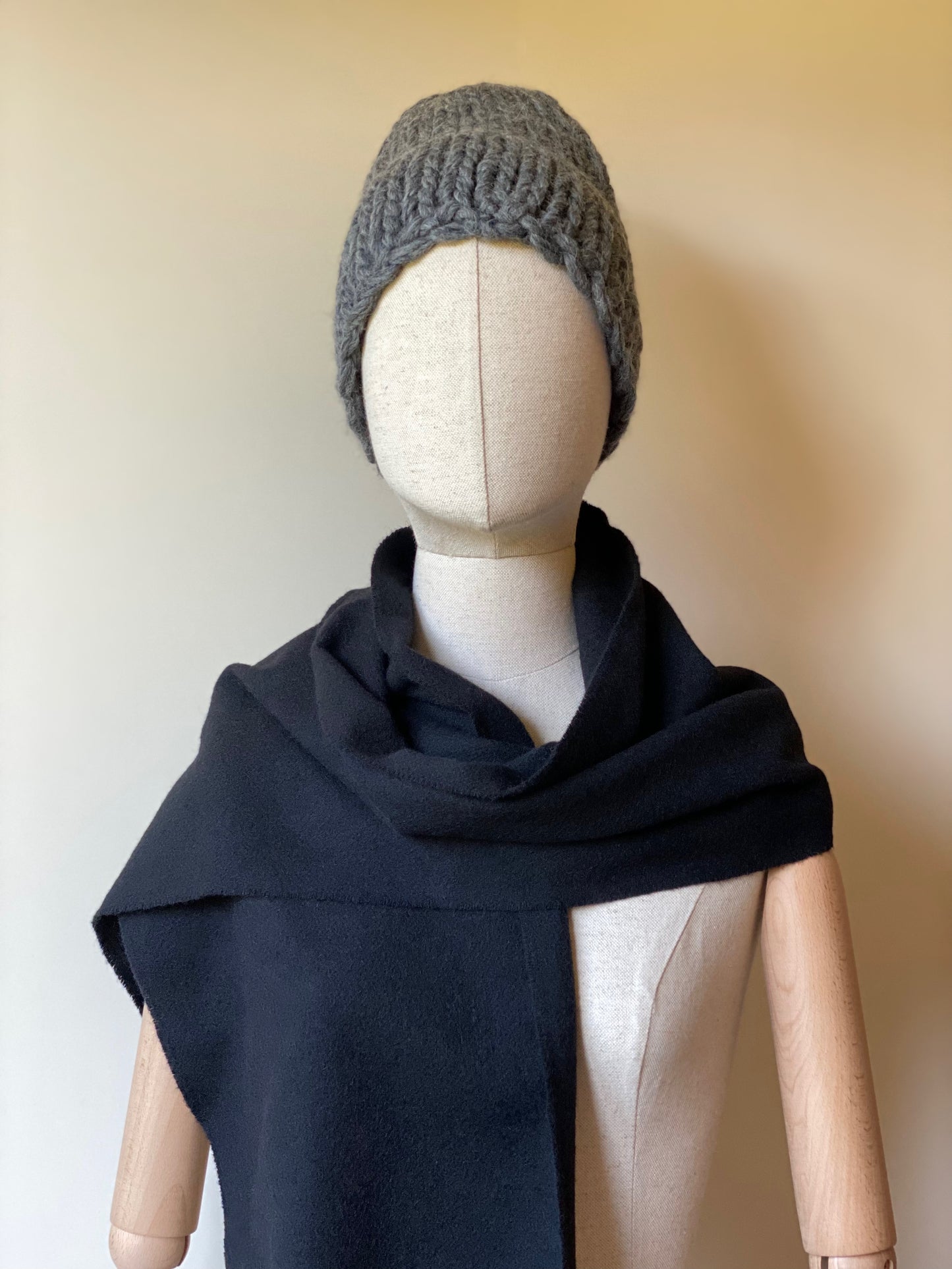 Handmade 100% Wool Beanie - Nebbia