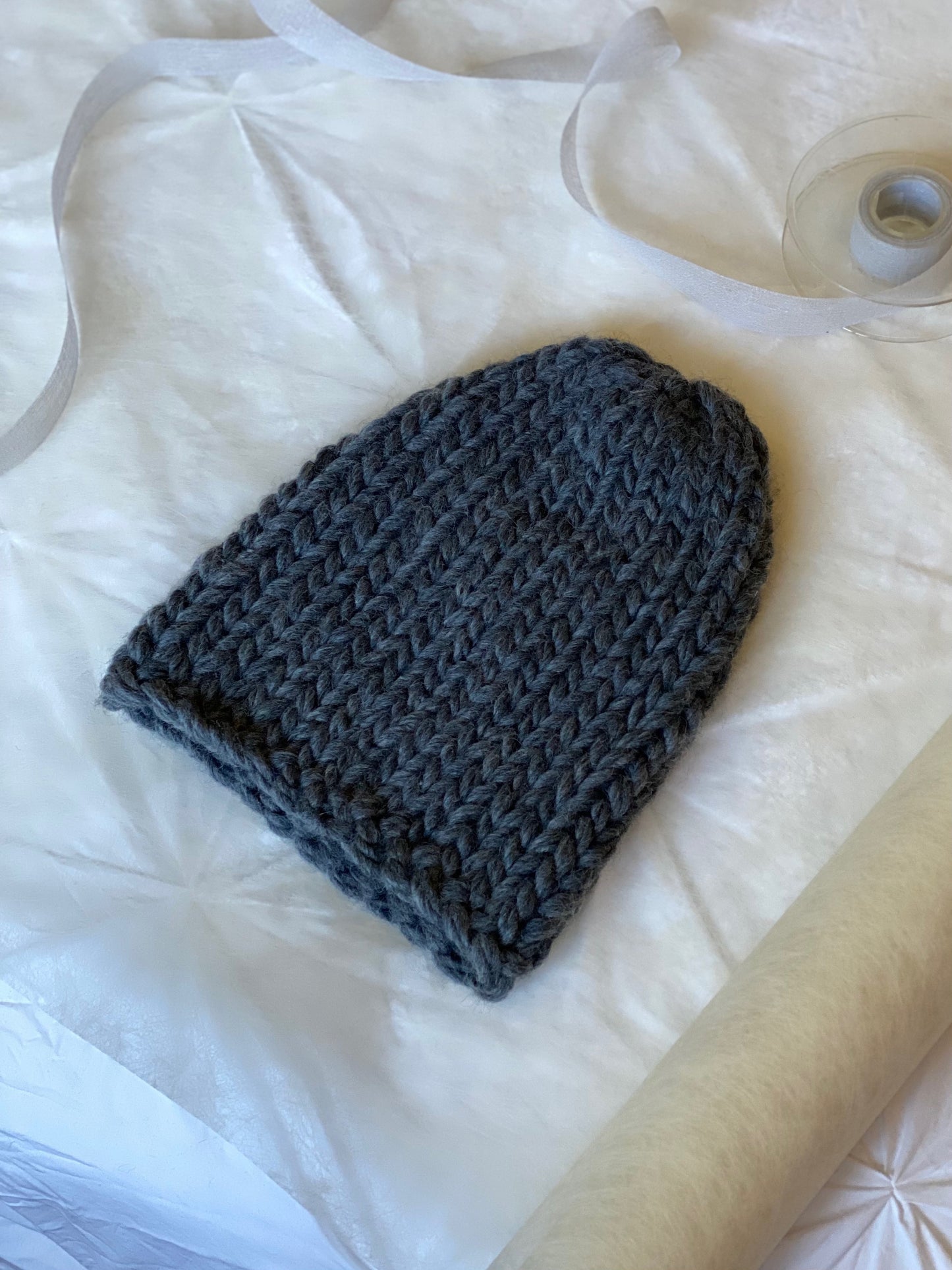 Handmade 100% Wool Beanie - Nebbia
