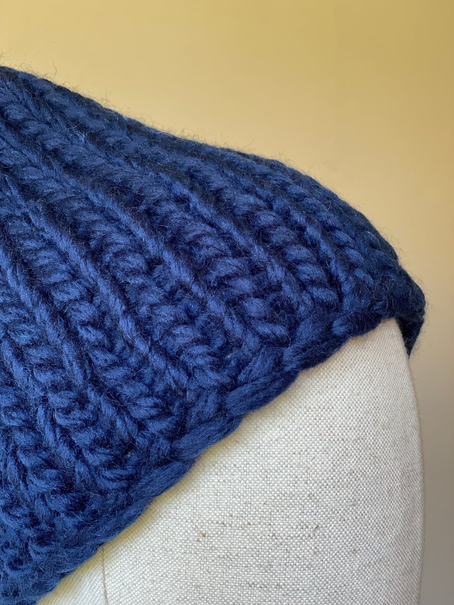 Handmade 100% Wool Beanie - Mezzanotte