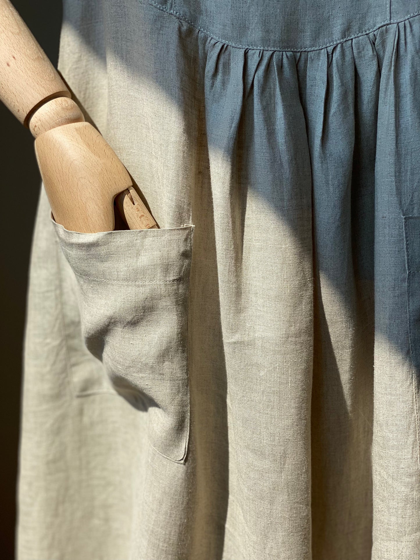 Vintage Linen Maxi Dress