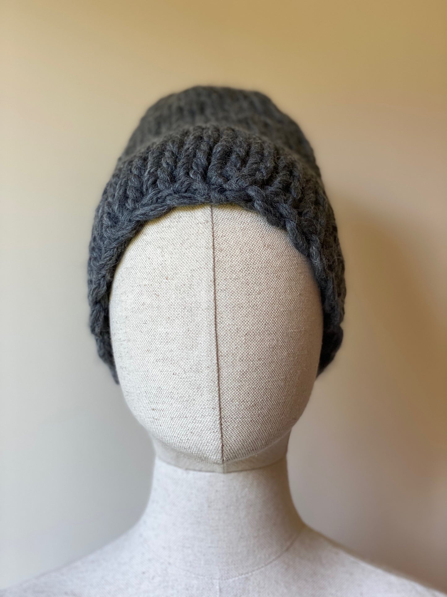Handmade 100% Wool Beanie - Nebbia