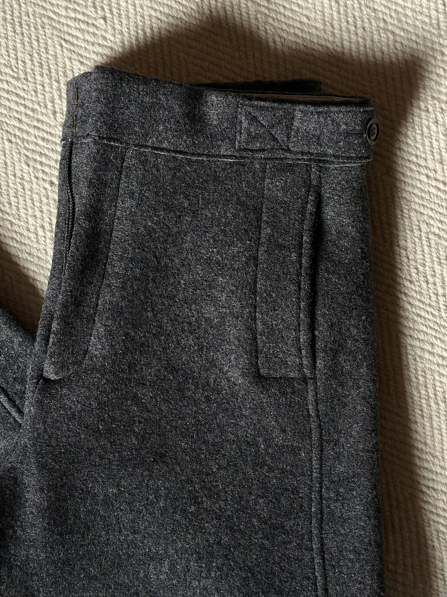 Soeur Paris Boiled Wool Wally Trousers