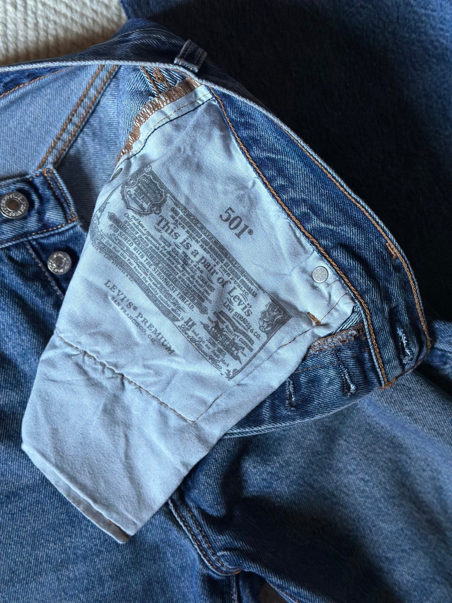 New Levi's 501 Blue Jeans