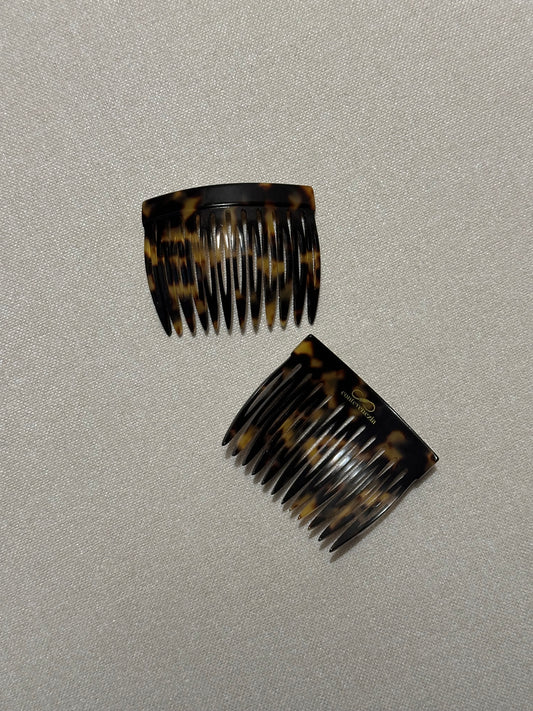 Pair Of Handmade Tortoise Hair Combs