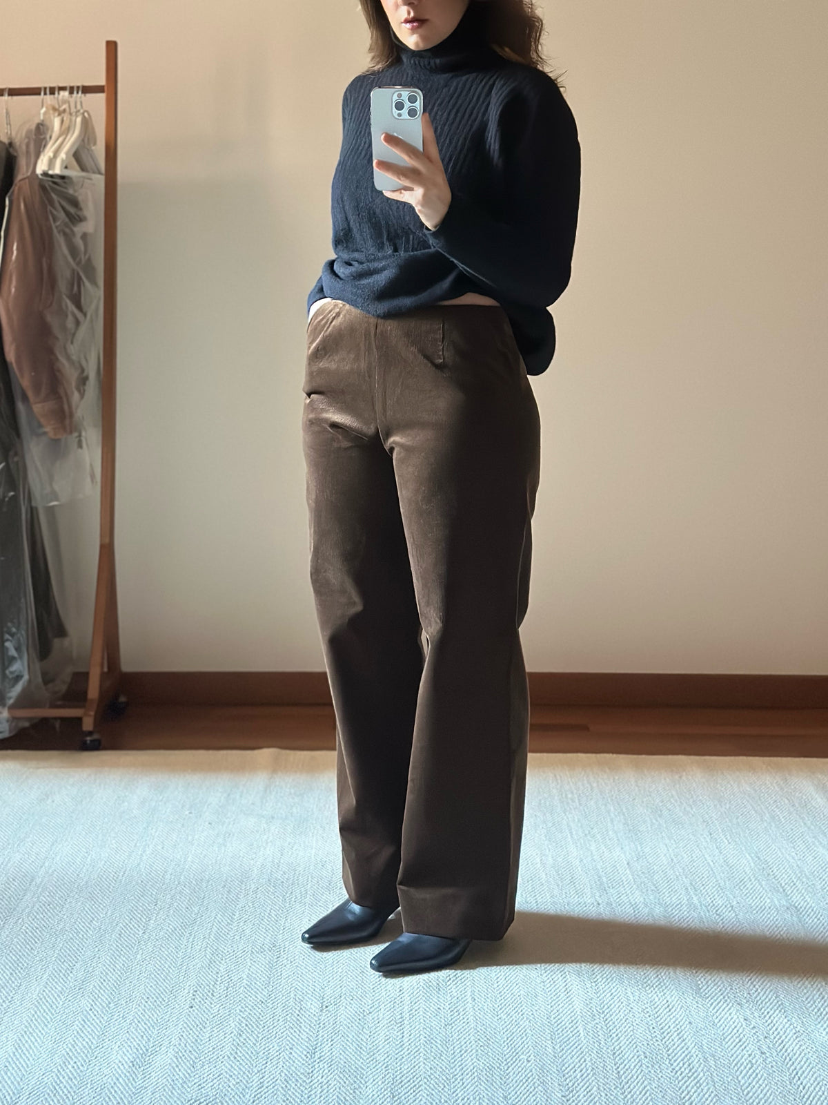 Corduroy Chocolate Brown Trousers
