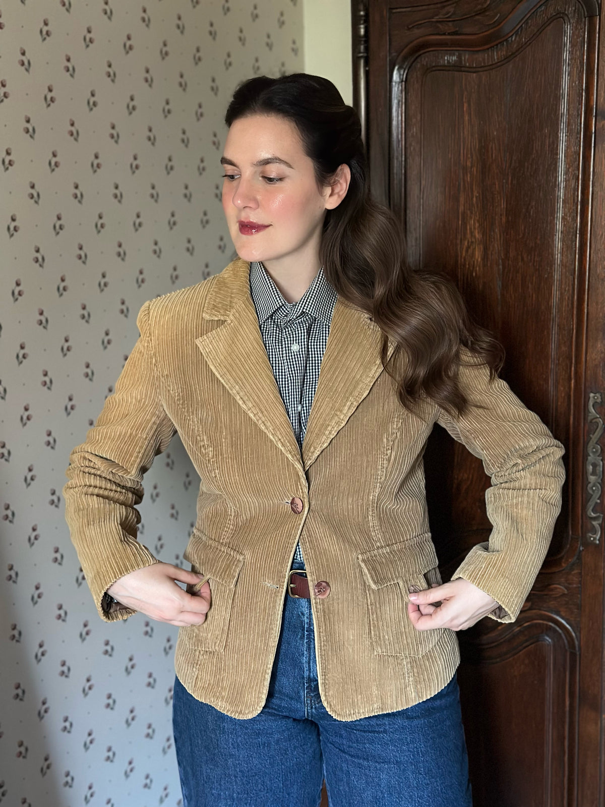 Camel Corduroy Blazer