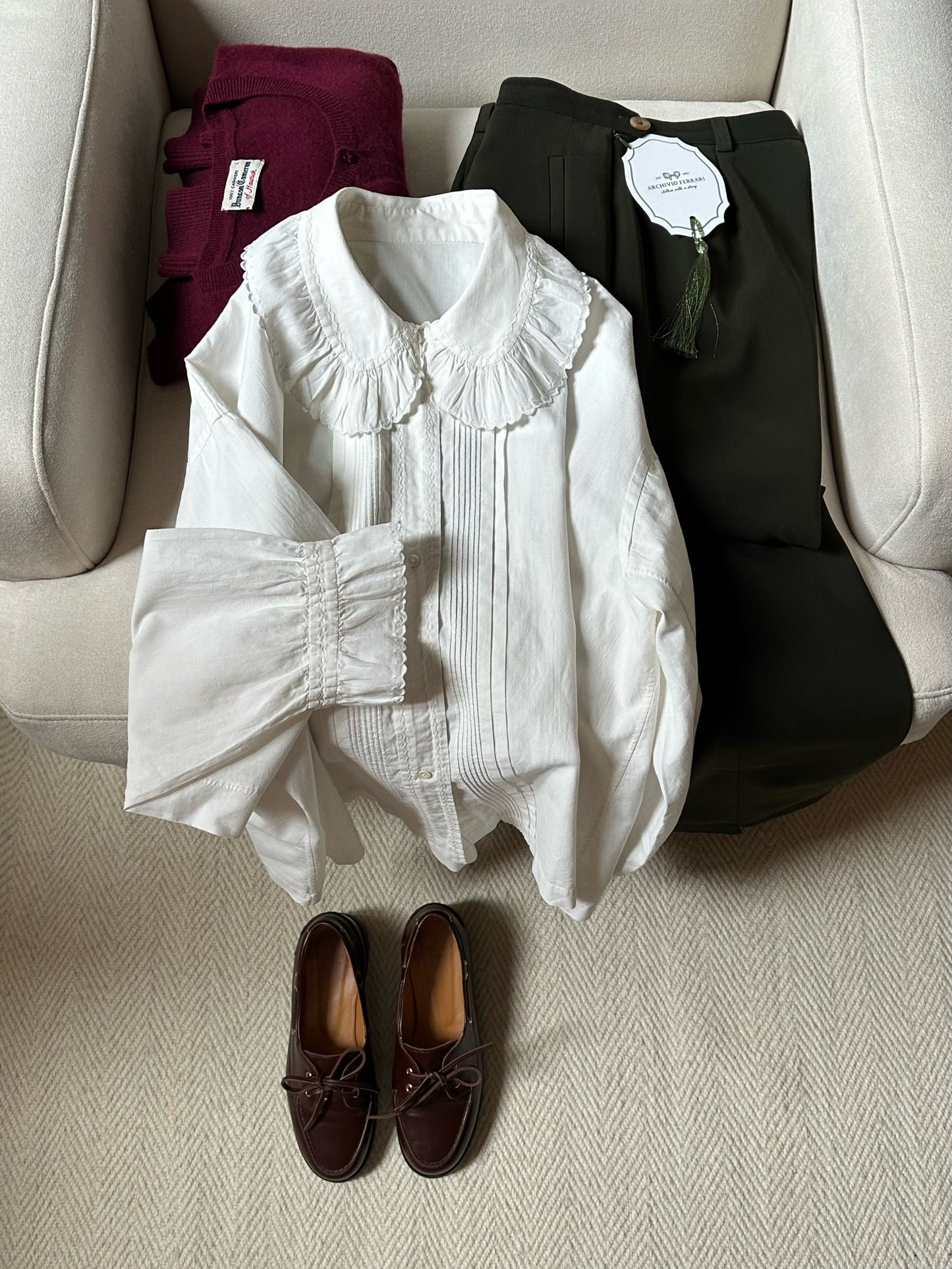 Antique Withe Cotton Shirt