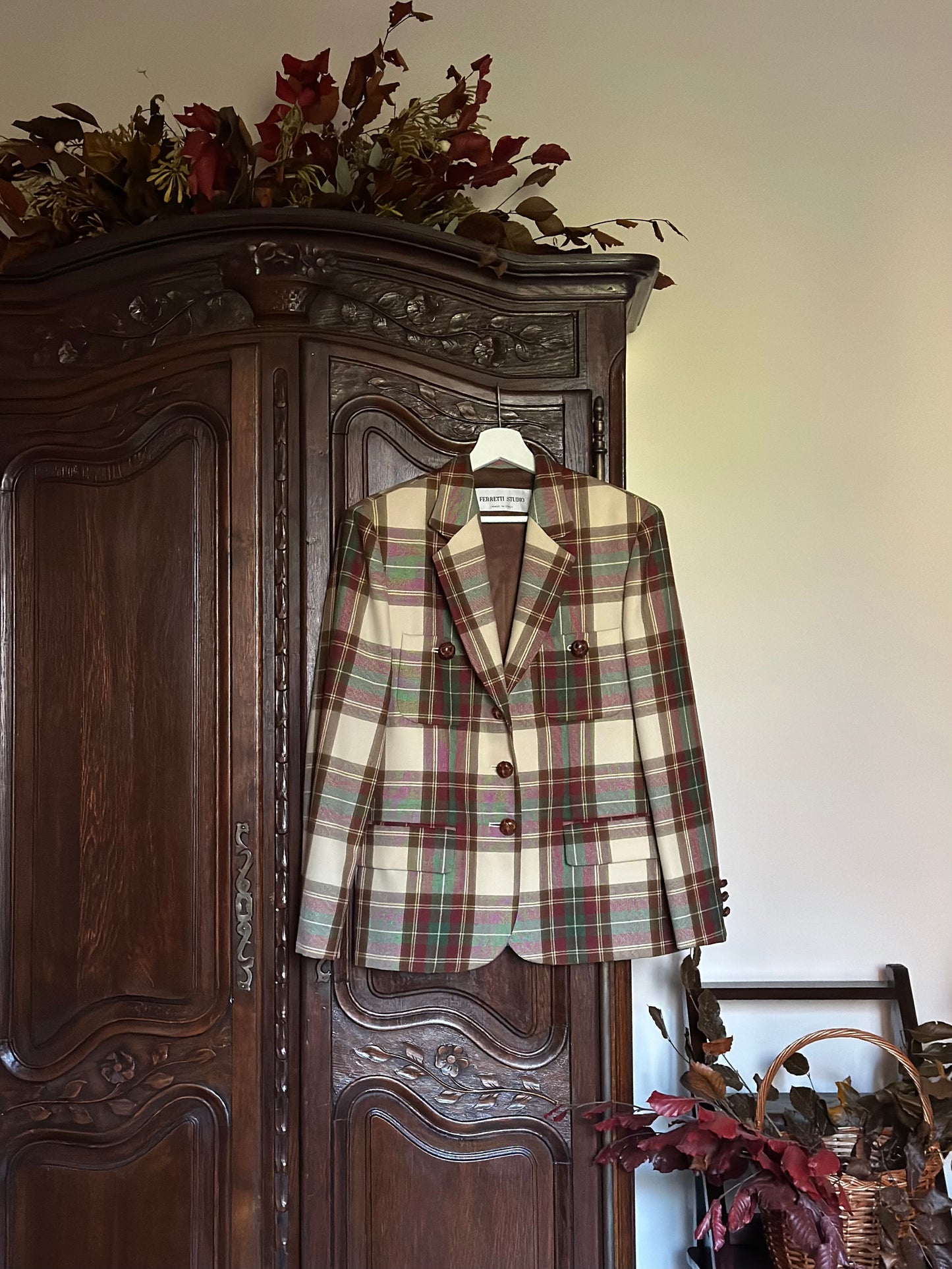 Vintage Check Pure Wool Blazer