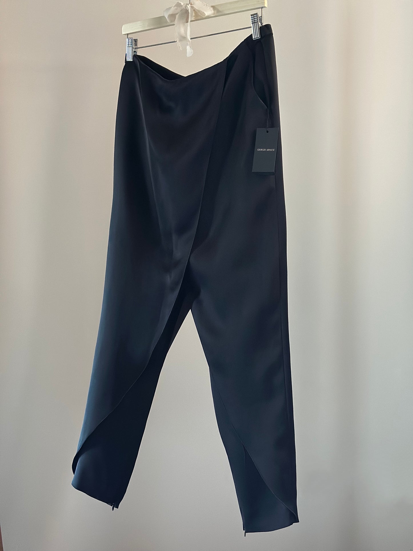 Giorgio Armani Black SatinTrousers