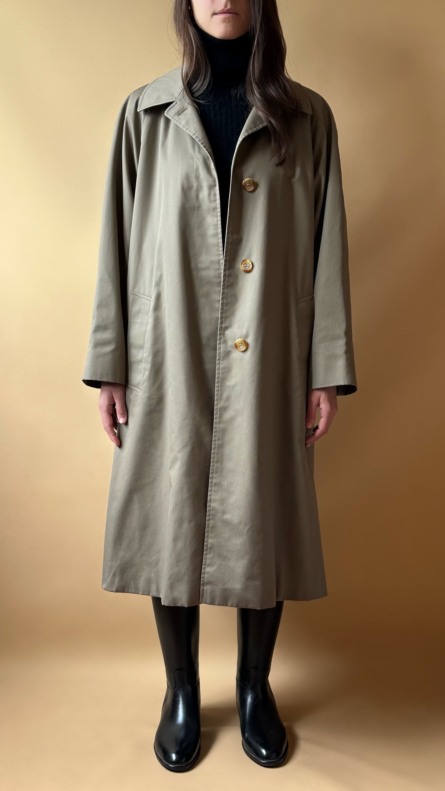 Vintage Aquascutum Khaki Trench Coat