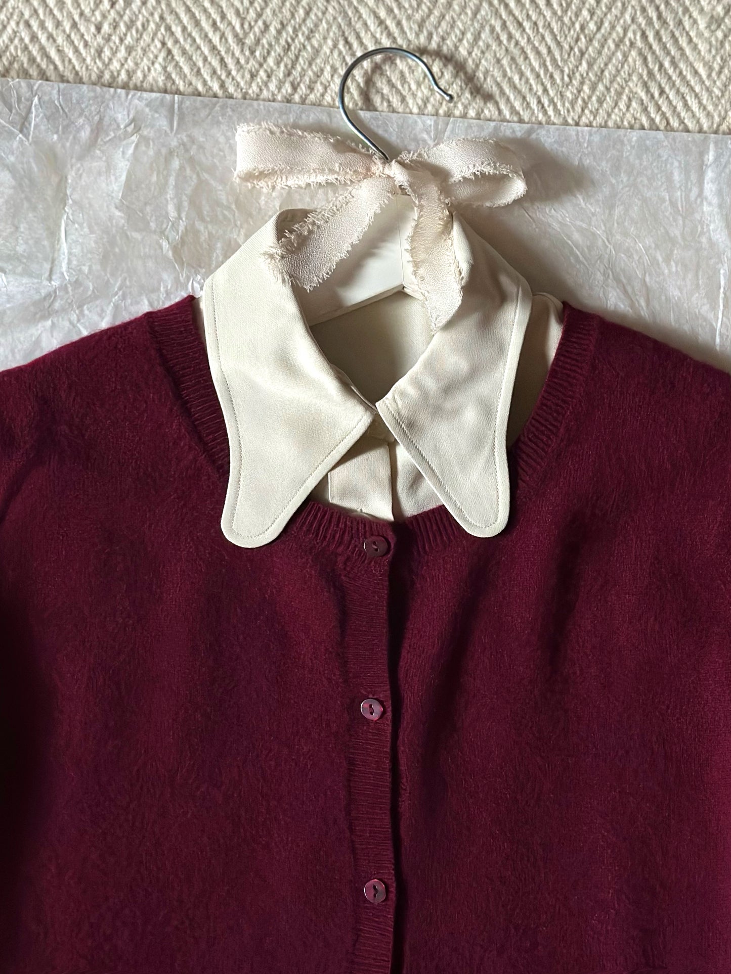 100% Silk '70s Ivory Shirt