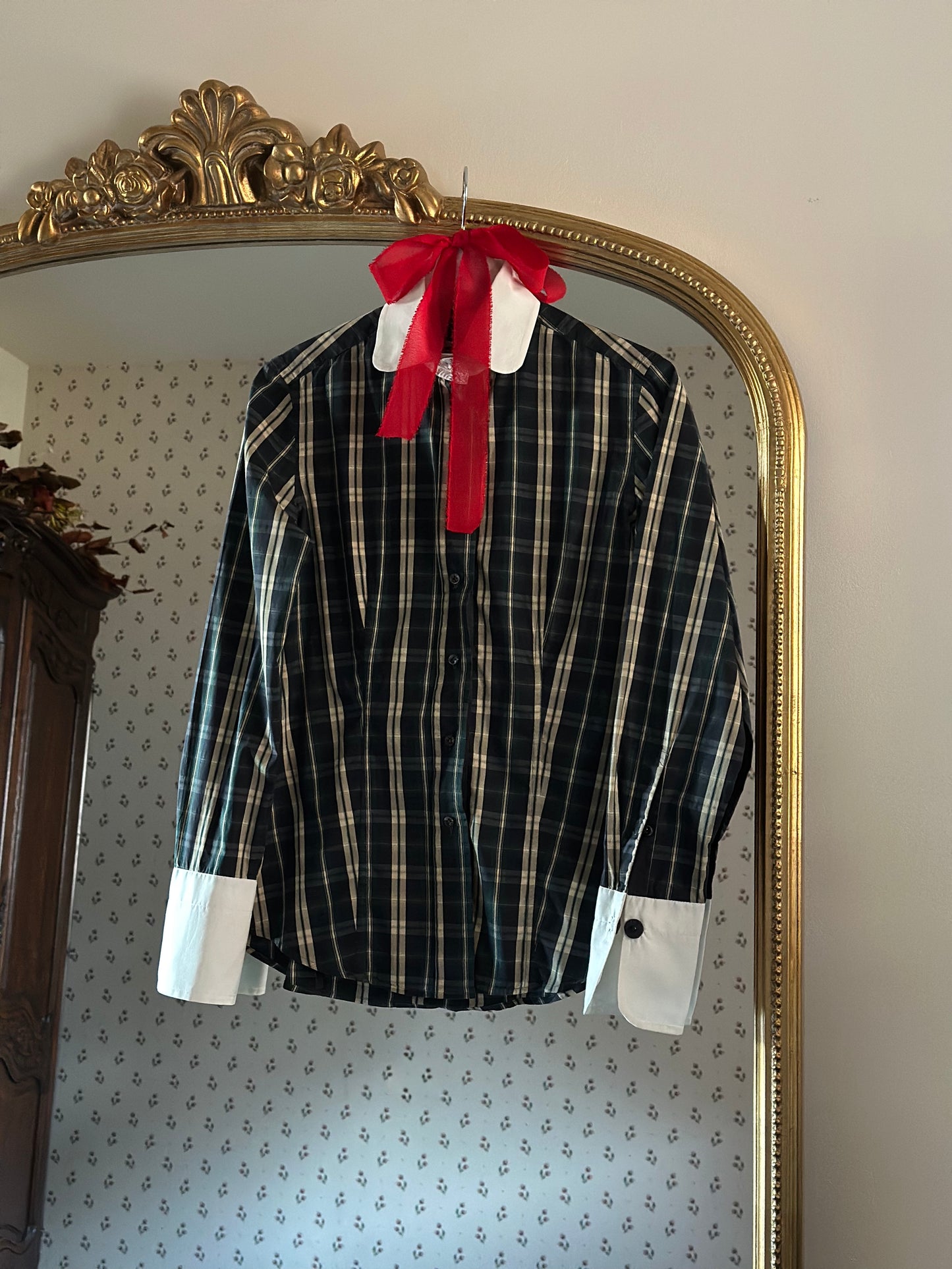 Romantic Green & Blue Tartan Shirt