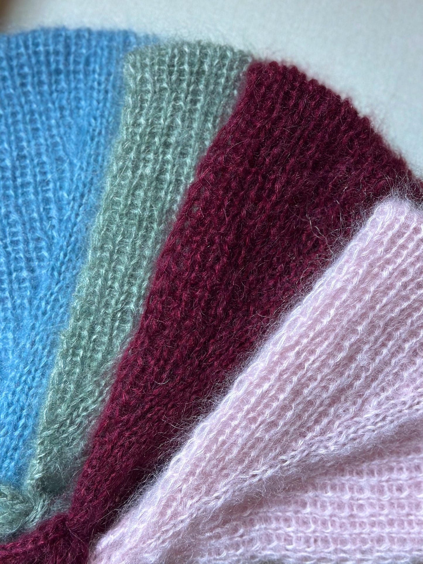 Handmade Silk & Mohair Bonnet -  Deep Merlot