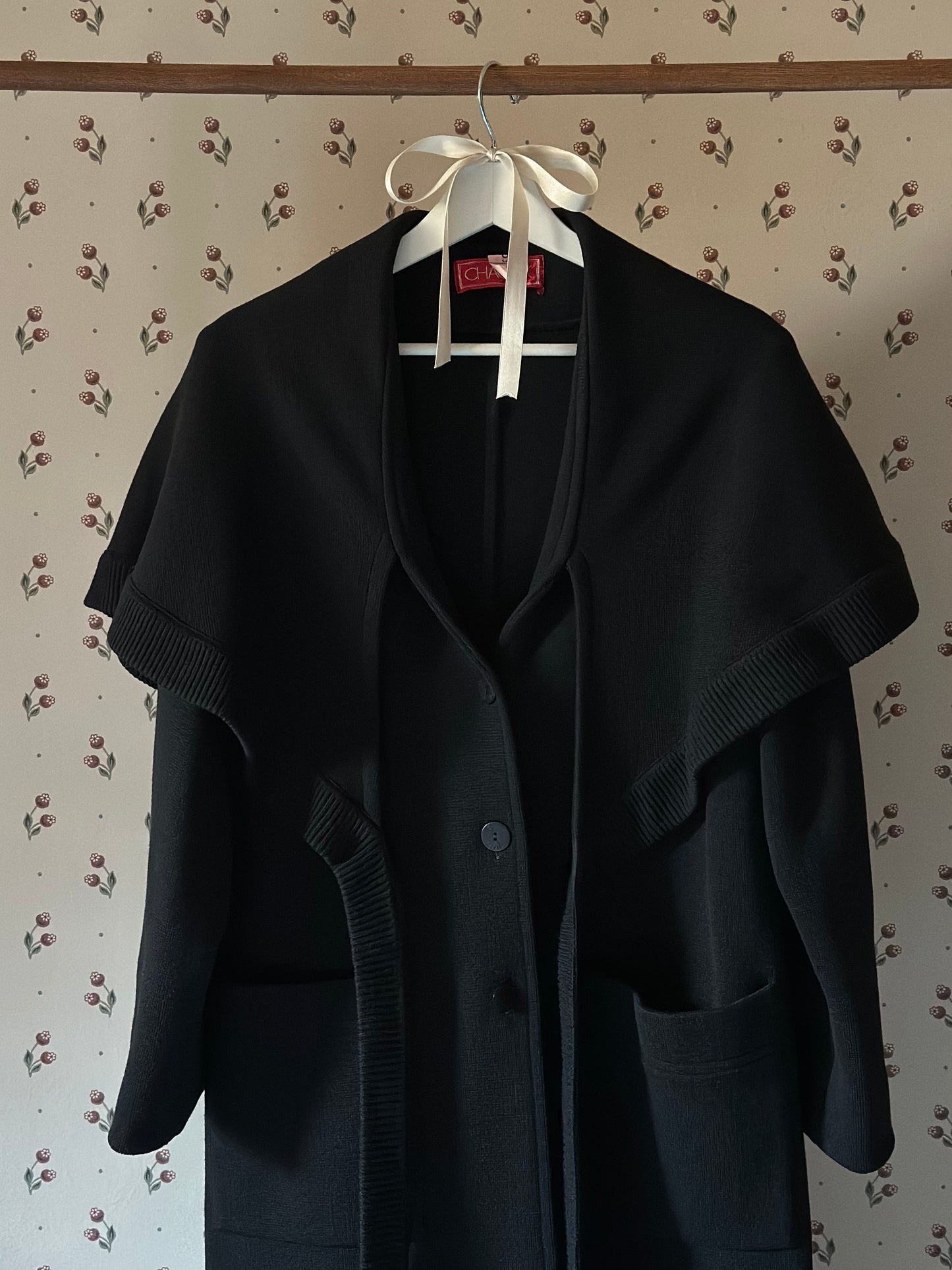 Vintage Black Cape Coat