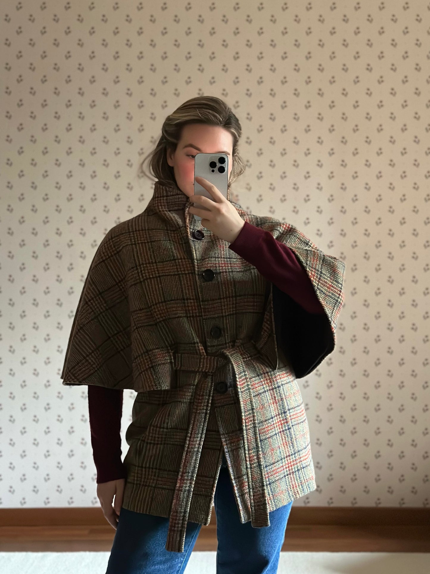 Jamieson's Of Shetland Check Mantel Coat