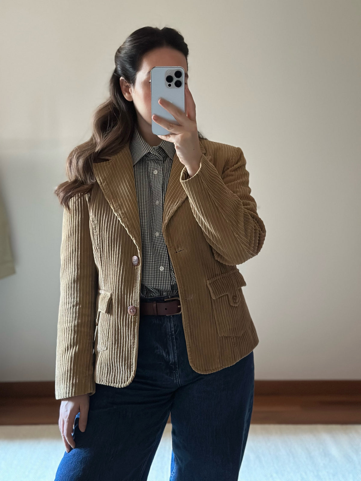Camel Corduroy Blazer