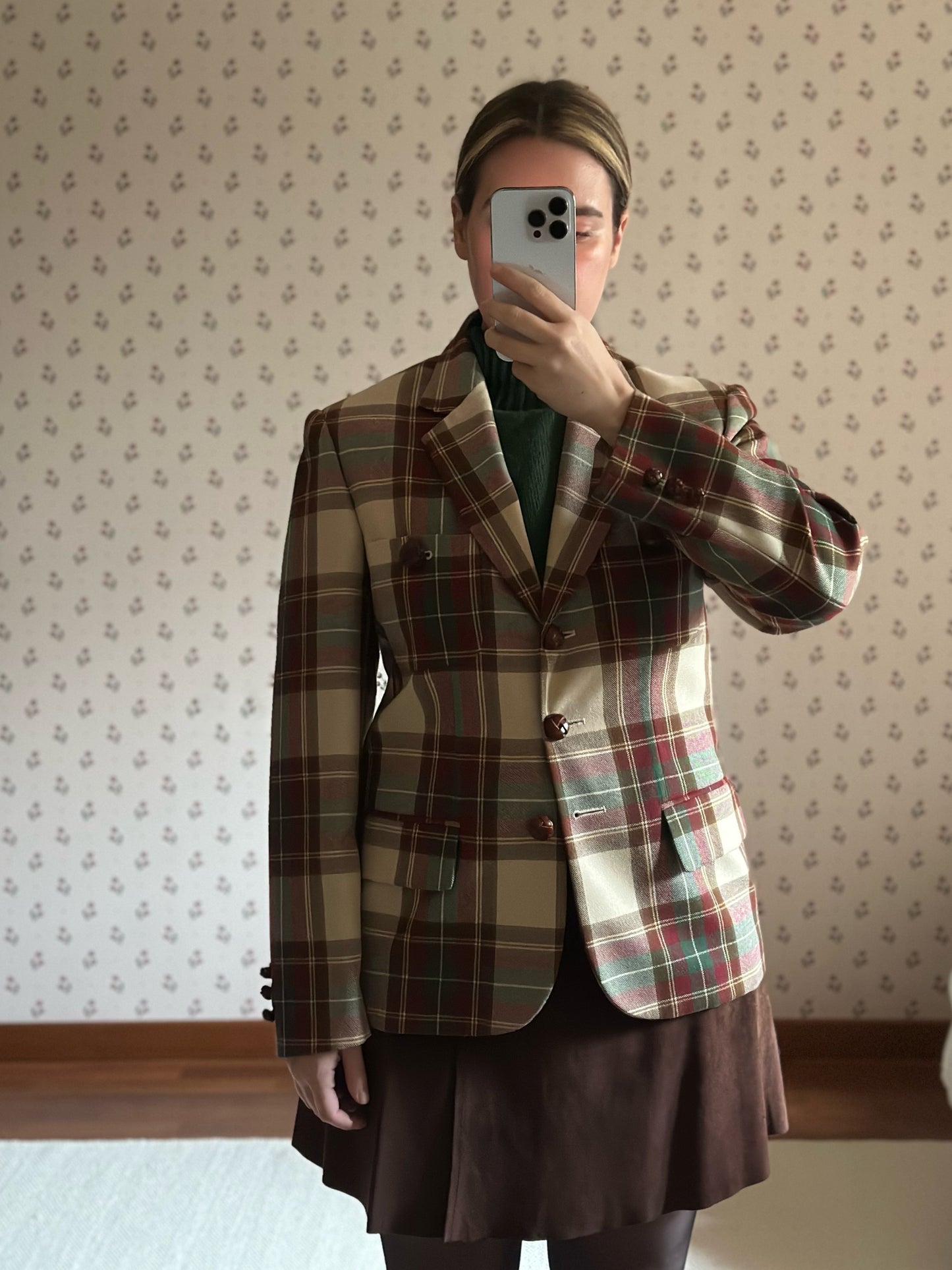 Vintage Check Pure Wool Blazer