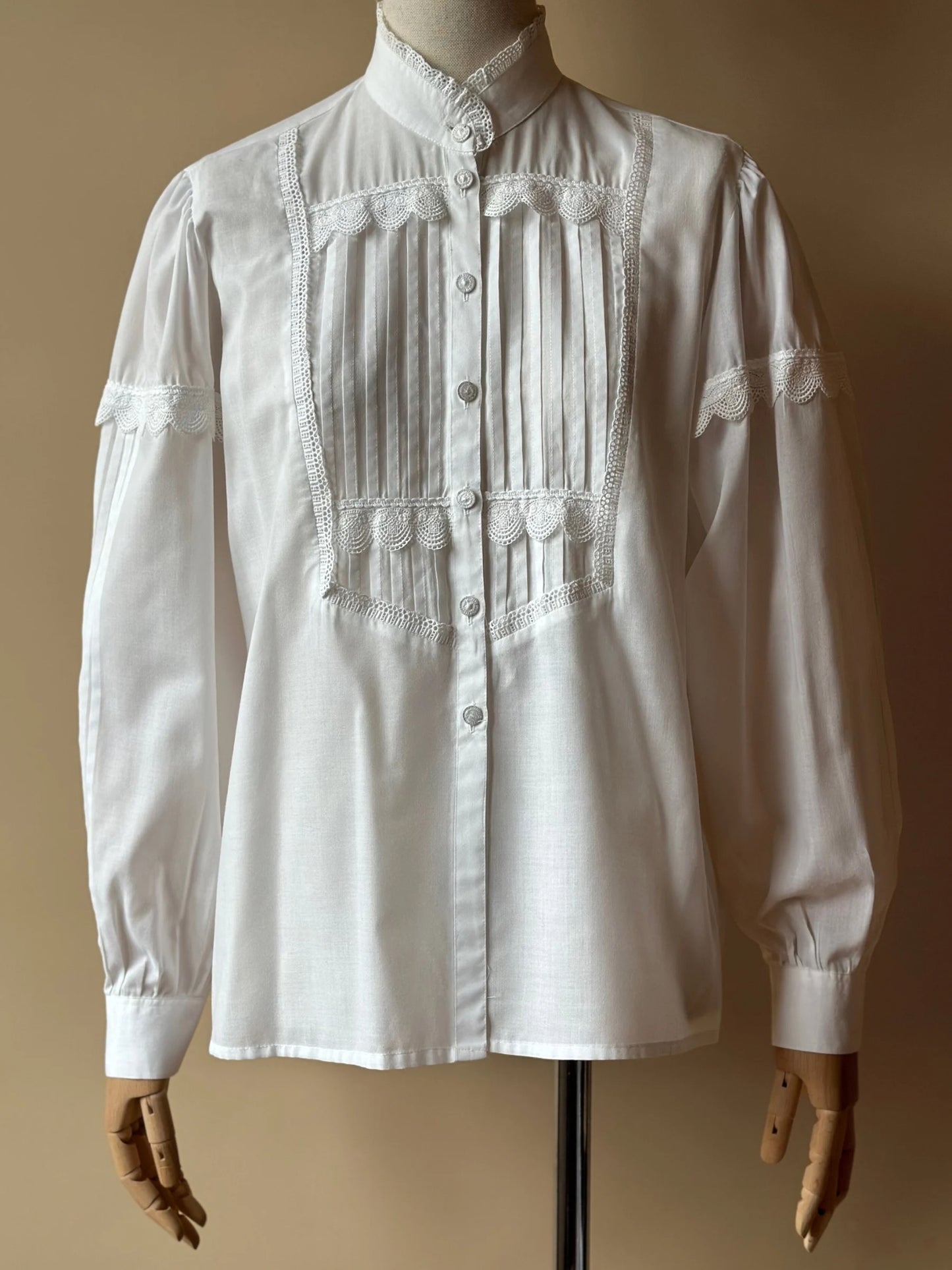Vintage White Romantic Shirt