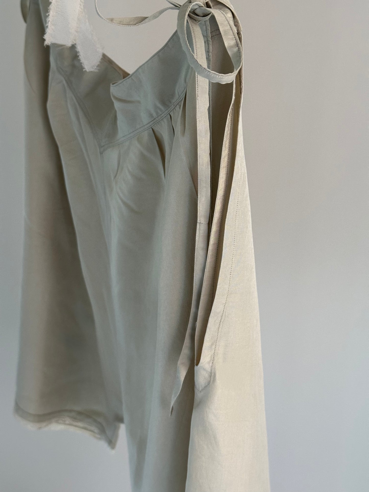 Pure Silk Beige Shorts