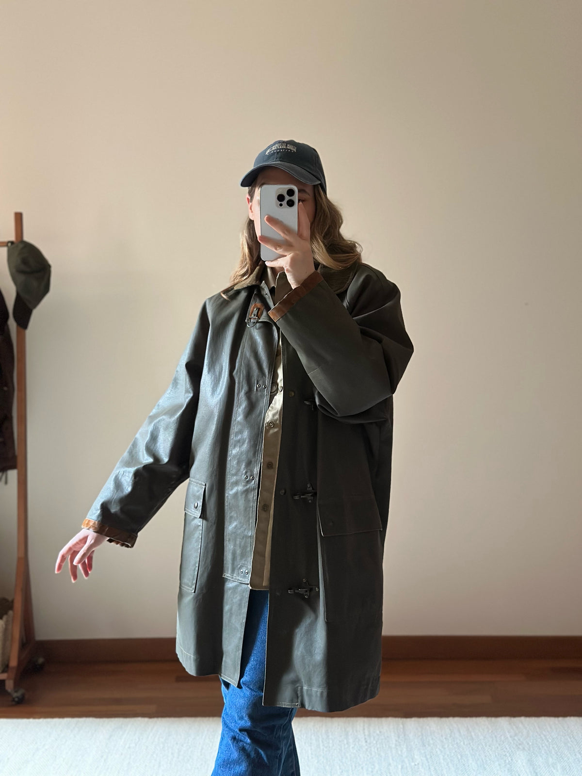 Waxed Cotton Green Hunting Jacket