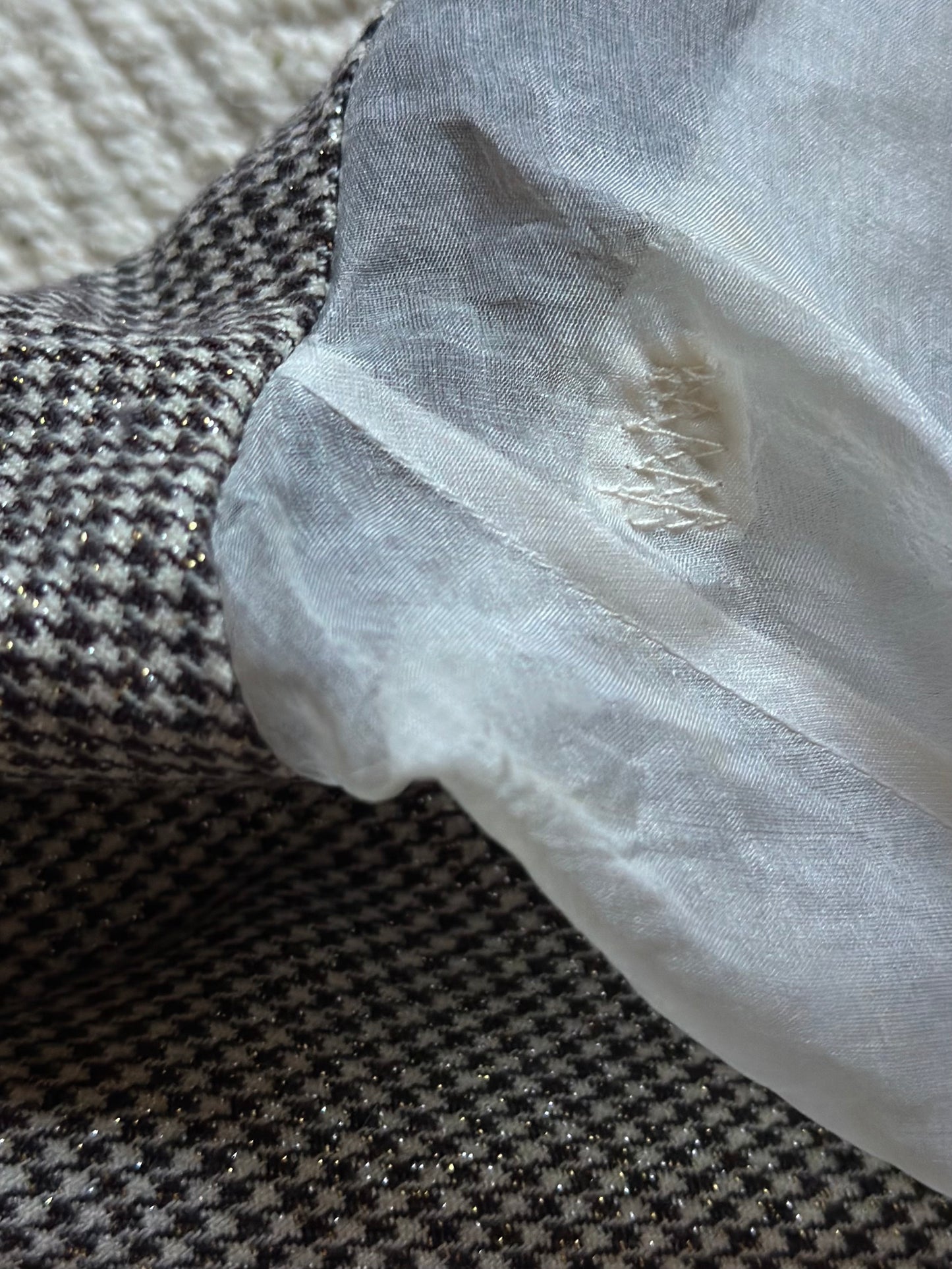 Vintage Gianfranco Ferré Wool Dress With Silk Organza Sleeves