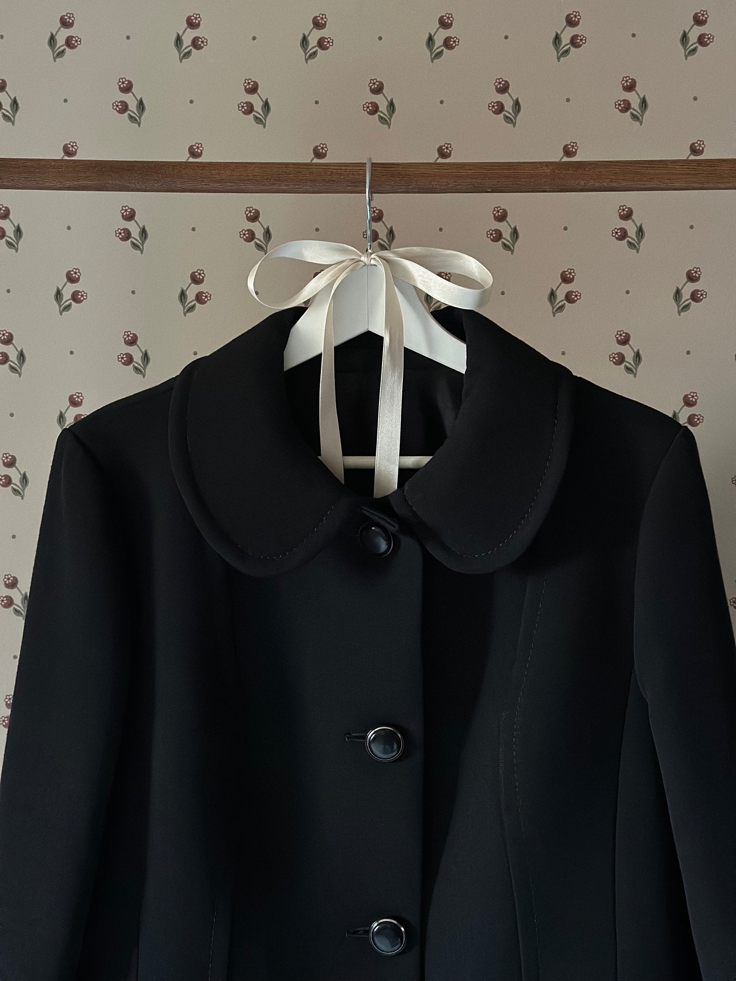 Vintage Black Swing Coat
