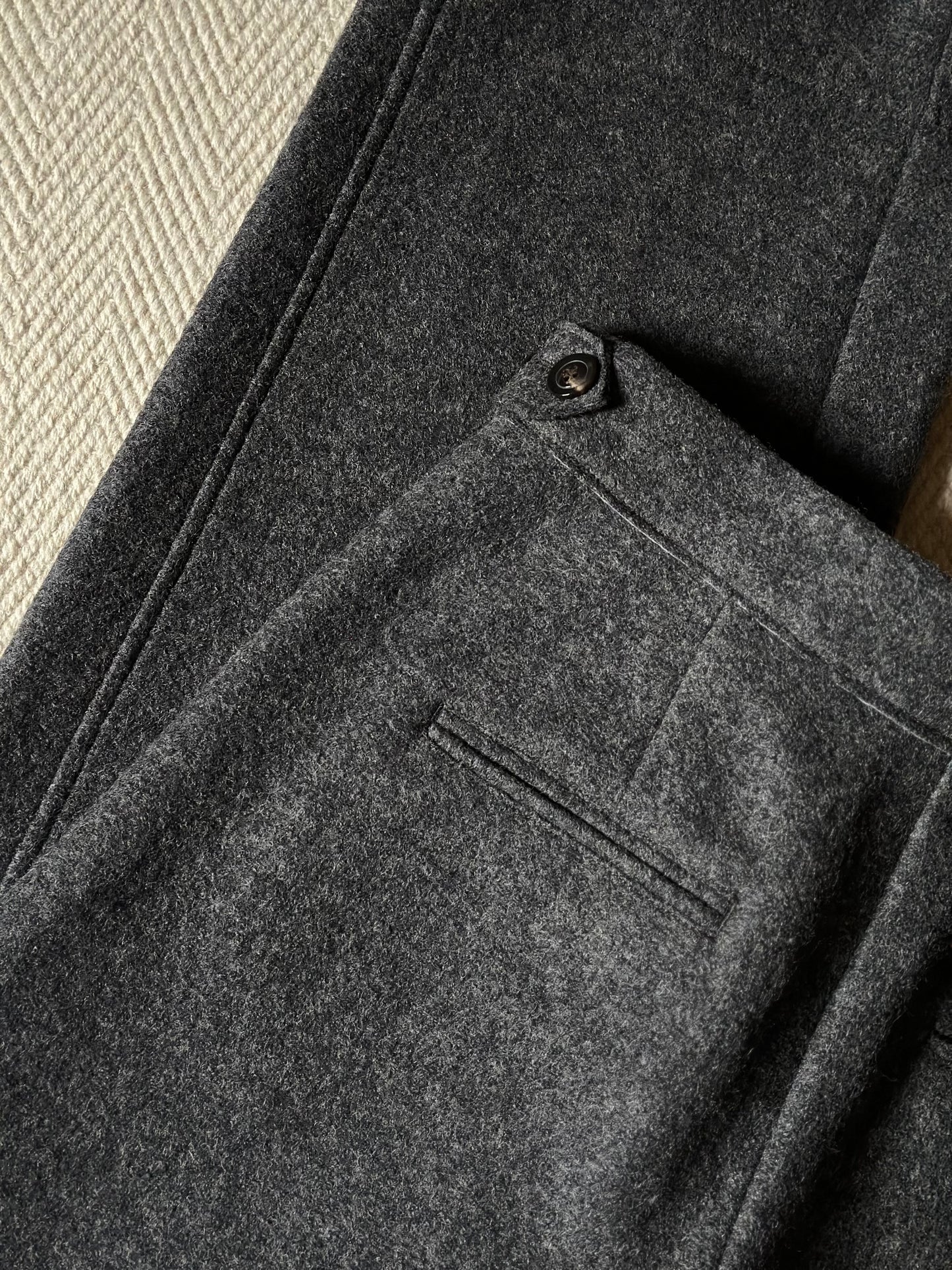 Soeur Paris Boiled Wool Wally Trousers