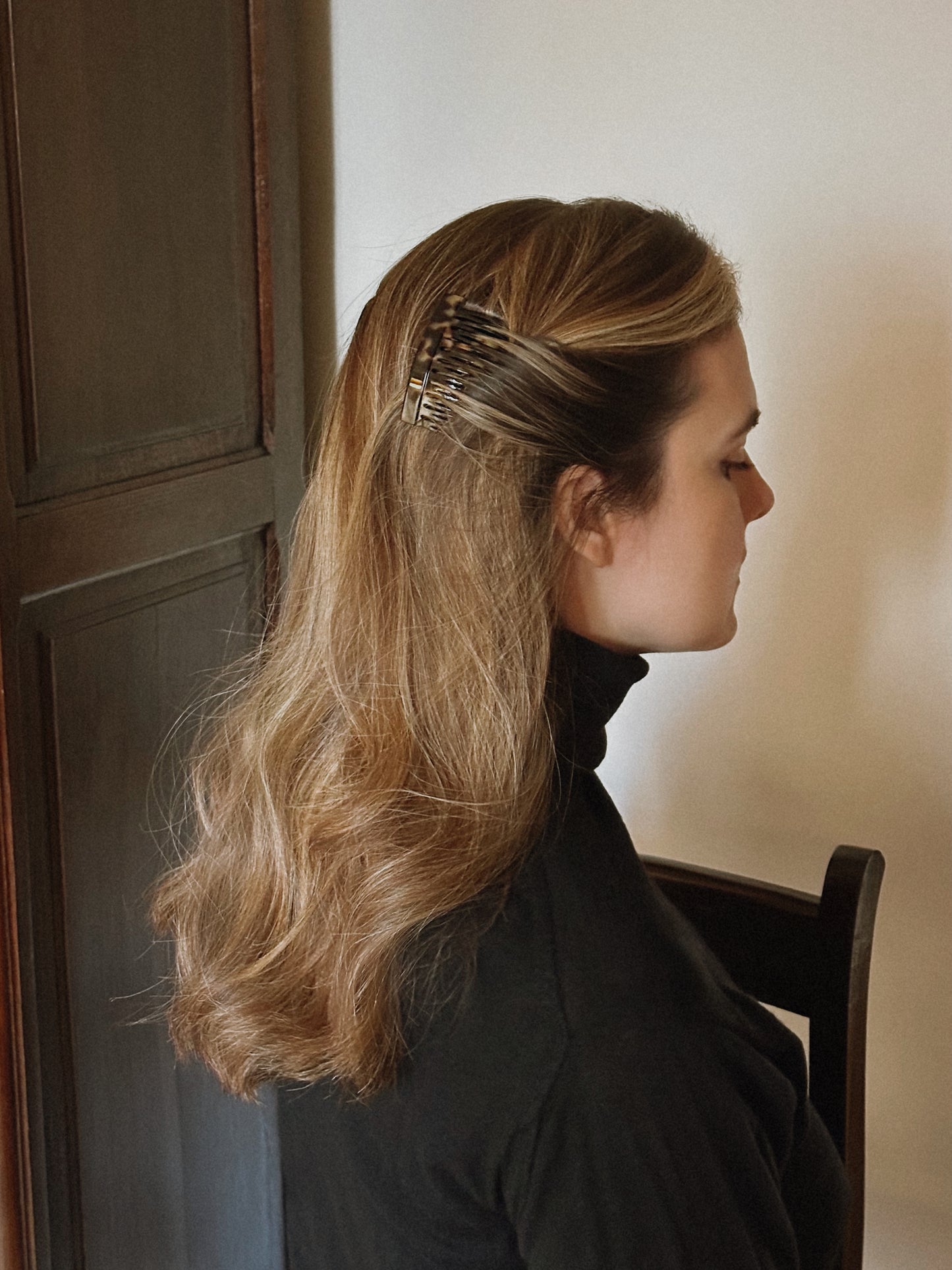 Pair Of Handmade Tortoise Hair Combs