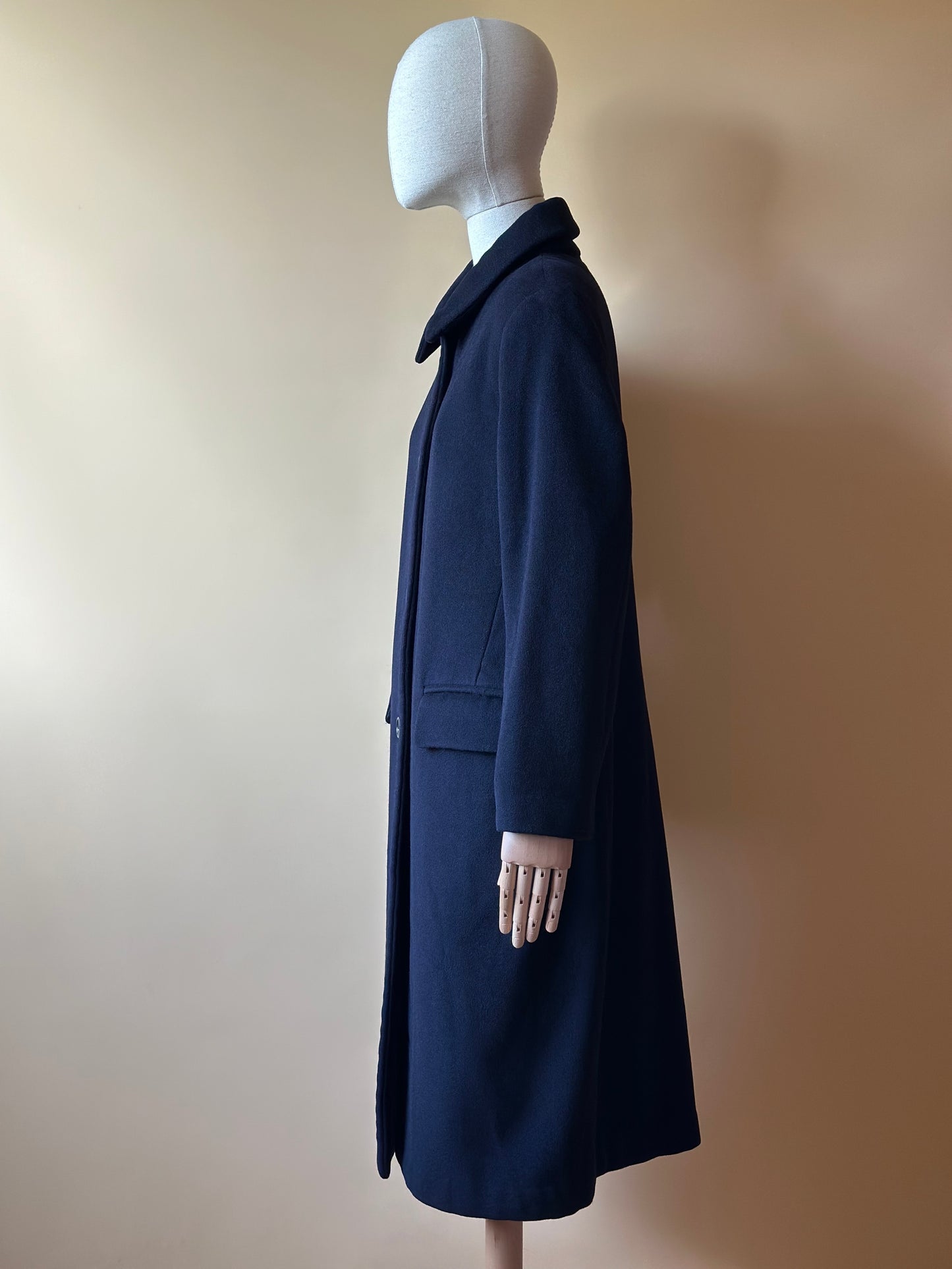 Vintage Wool & Angora Blue Coat