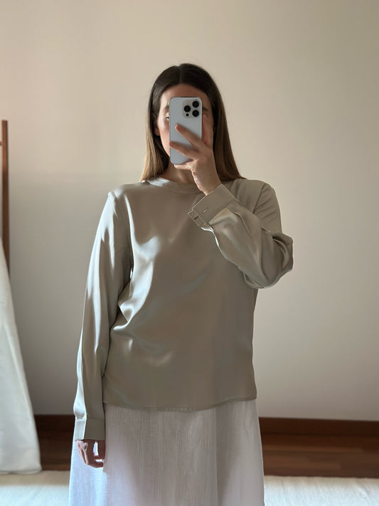 Silk Champagne Blouse