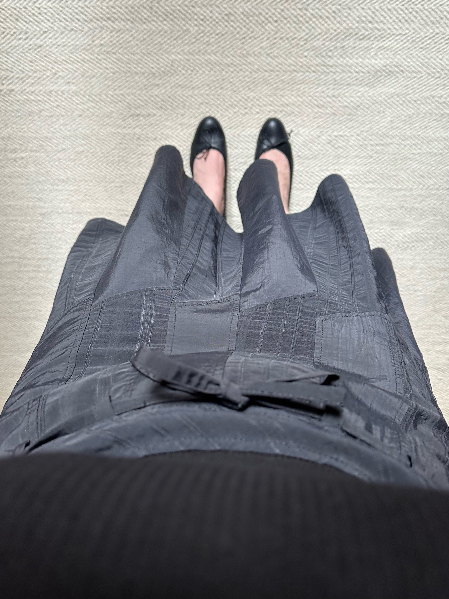 Black Midi Pleated Dress