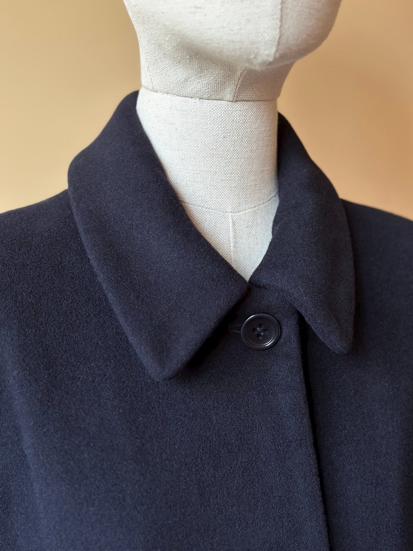 Vintage Wool & Angora Blue Coat