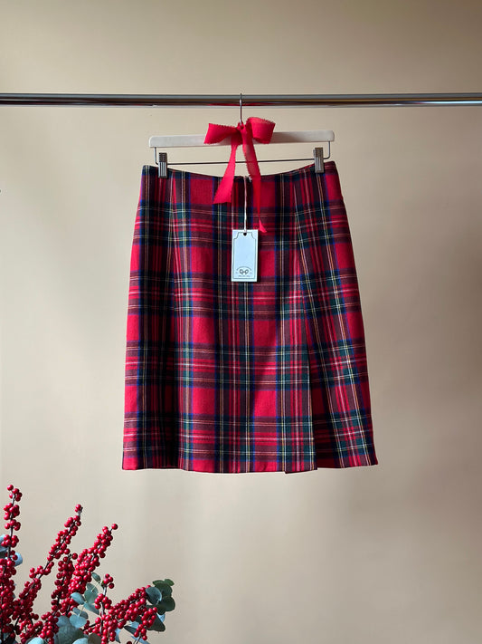 Vintage Red Tartan Skirt