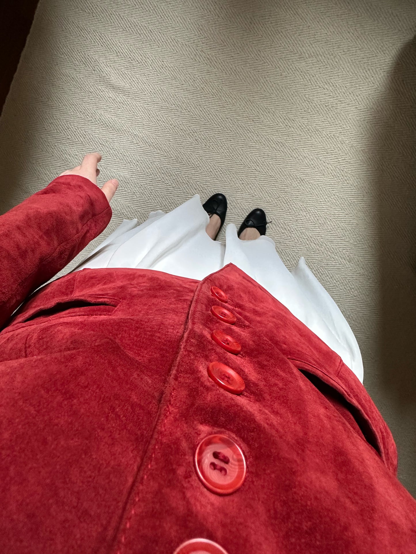 Burnt Orange Real Suede Jacket