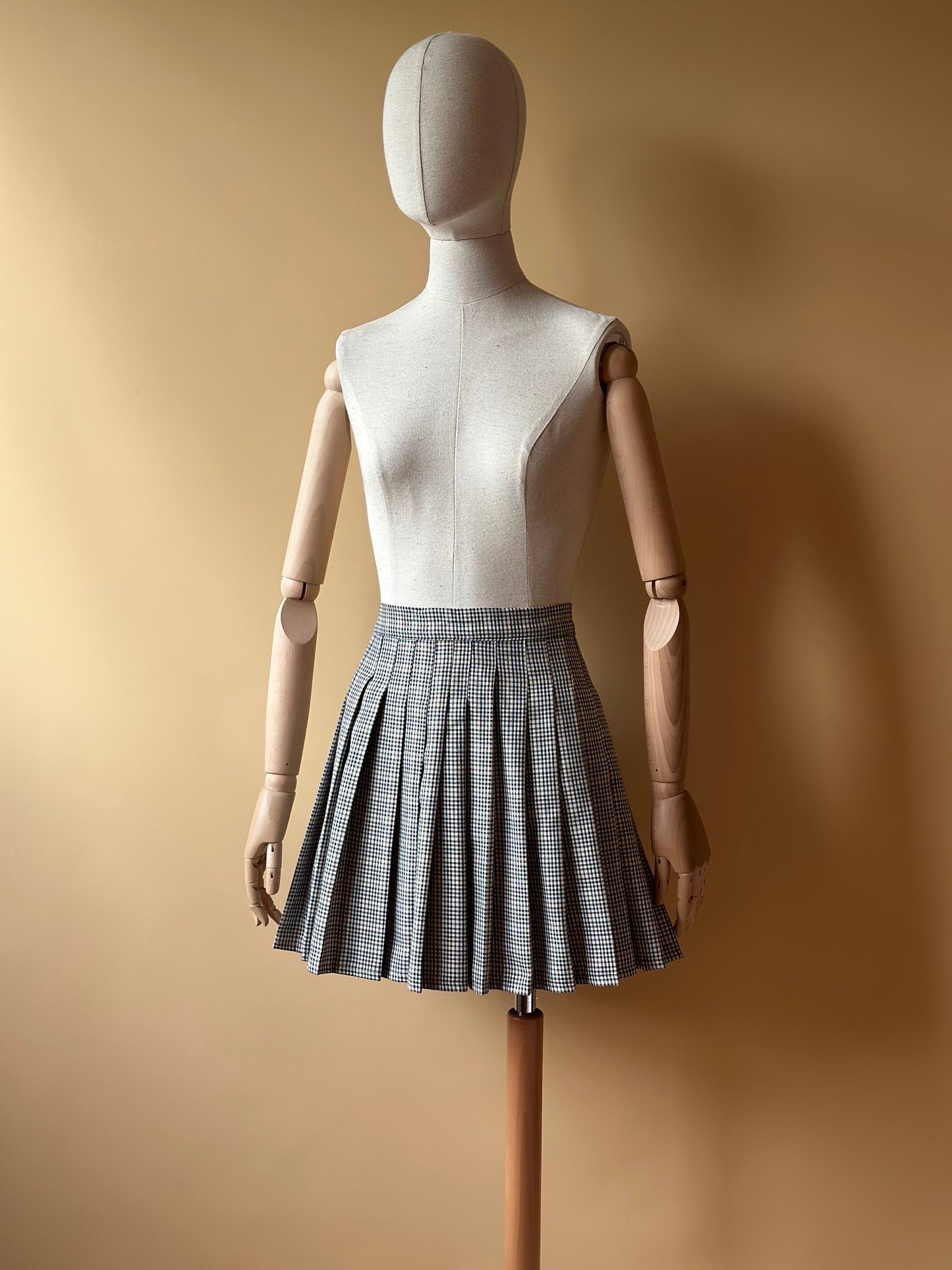 Vintage Checkered Mini Skirt