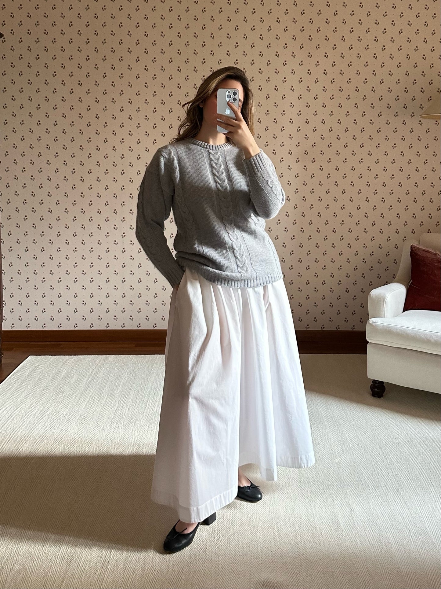 Lambswool & Angora Powder Blue Sweater
