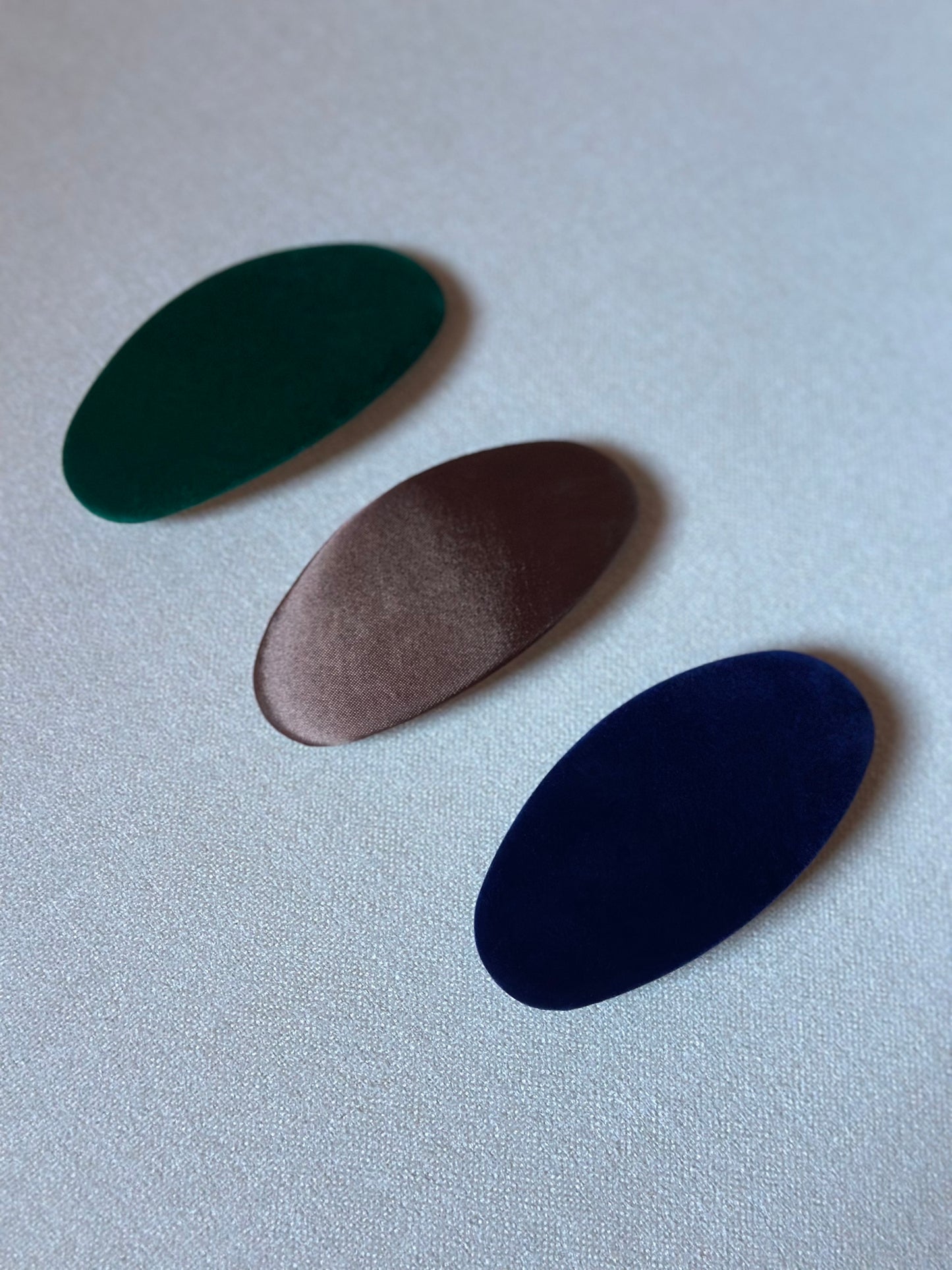 Vintage Laura Ashley Green Velvet Barrette