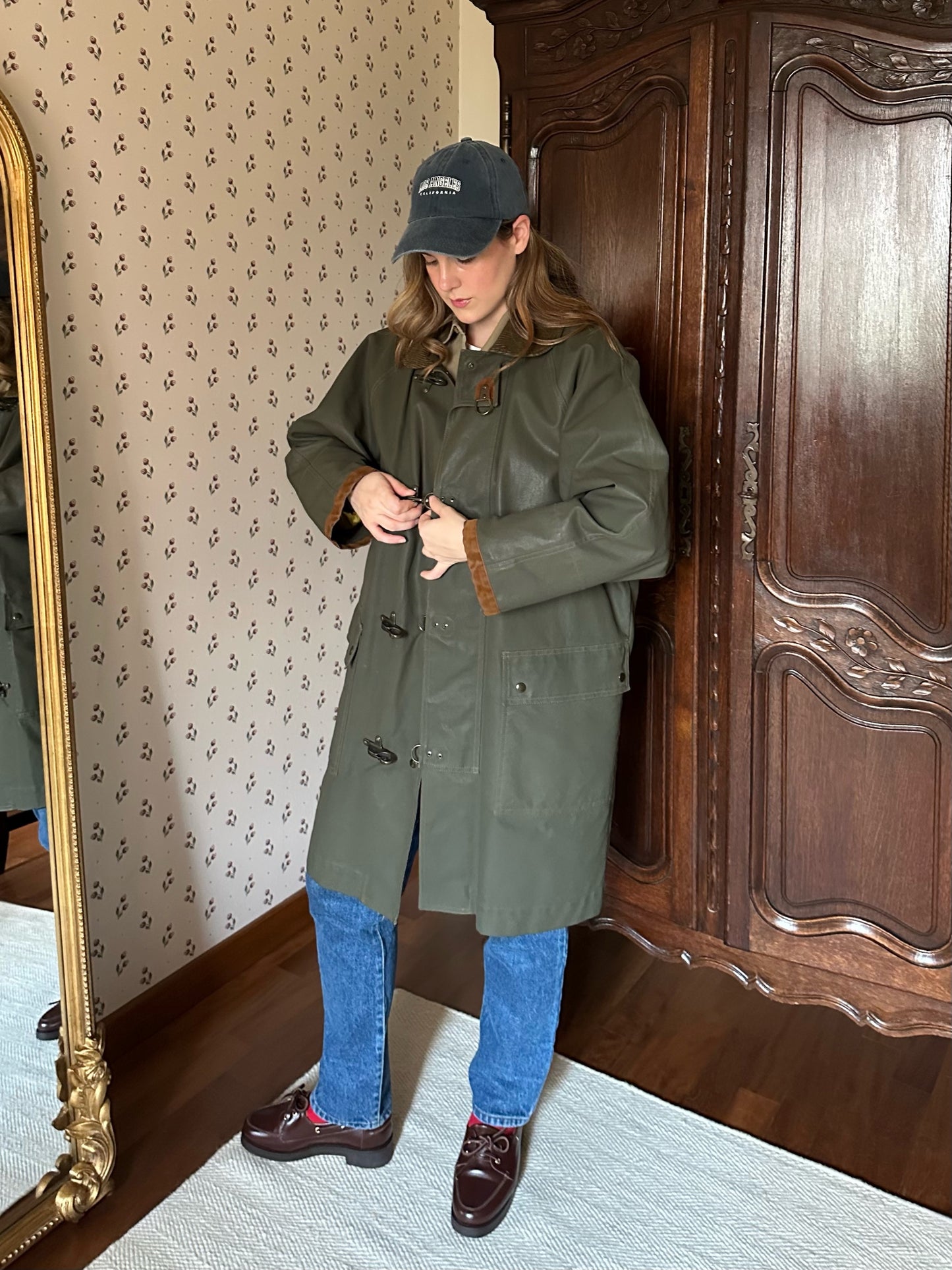 Waxed Cotton Green Hunting Jacket