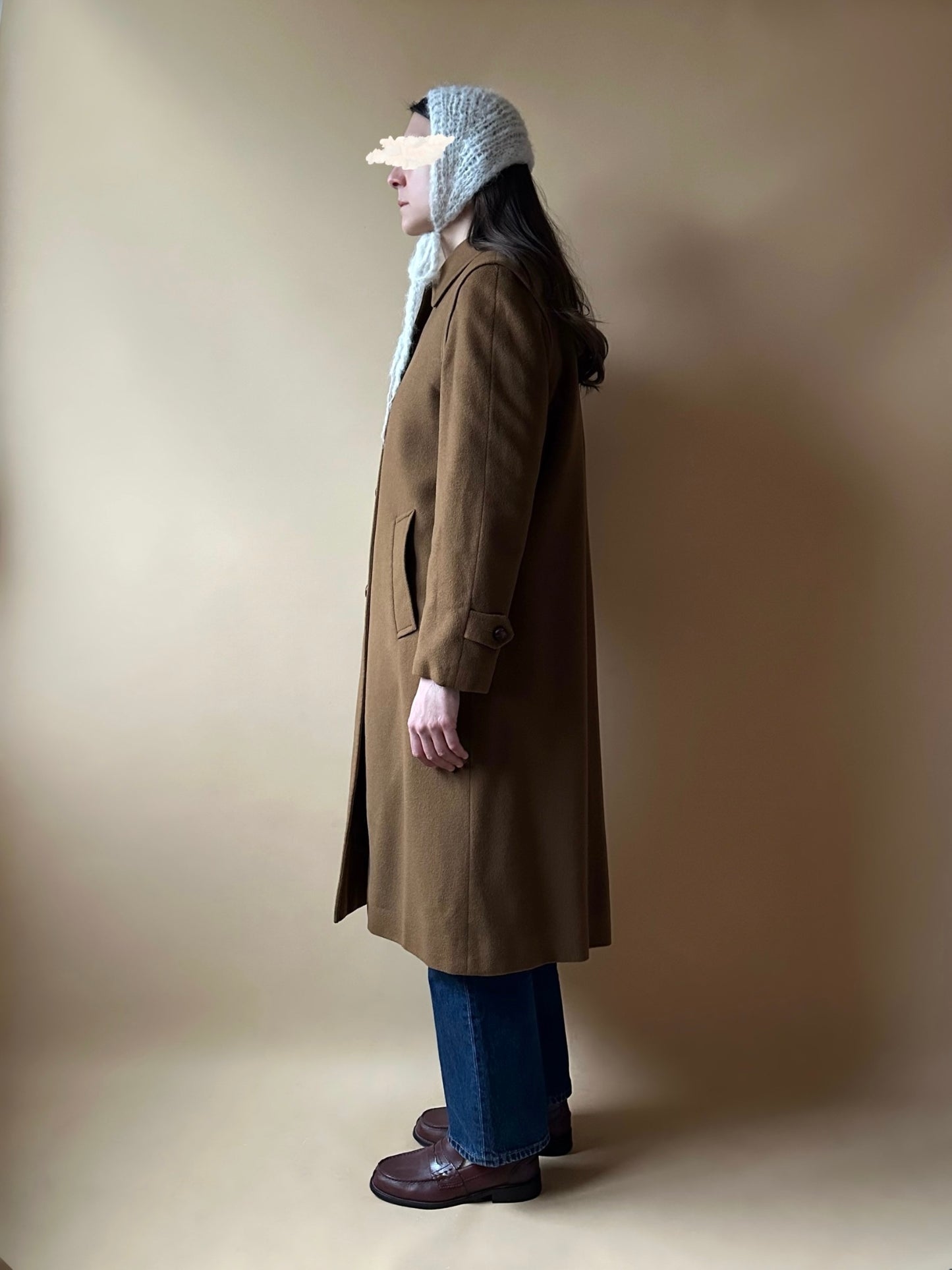 Vintage Camel Loden Coat