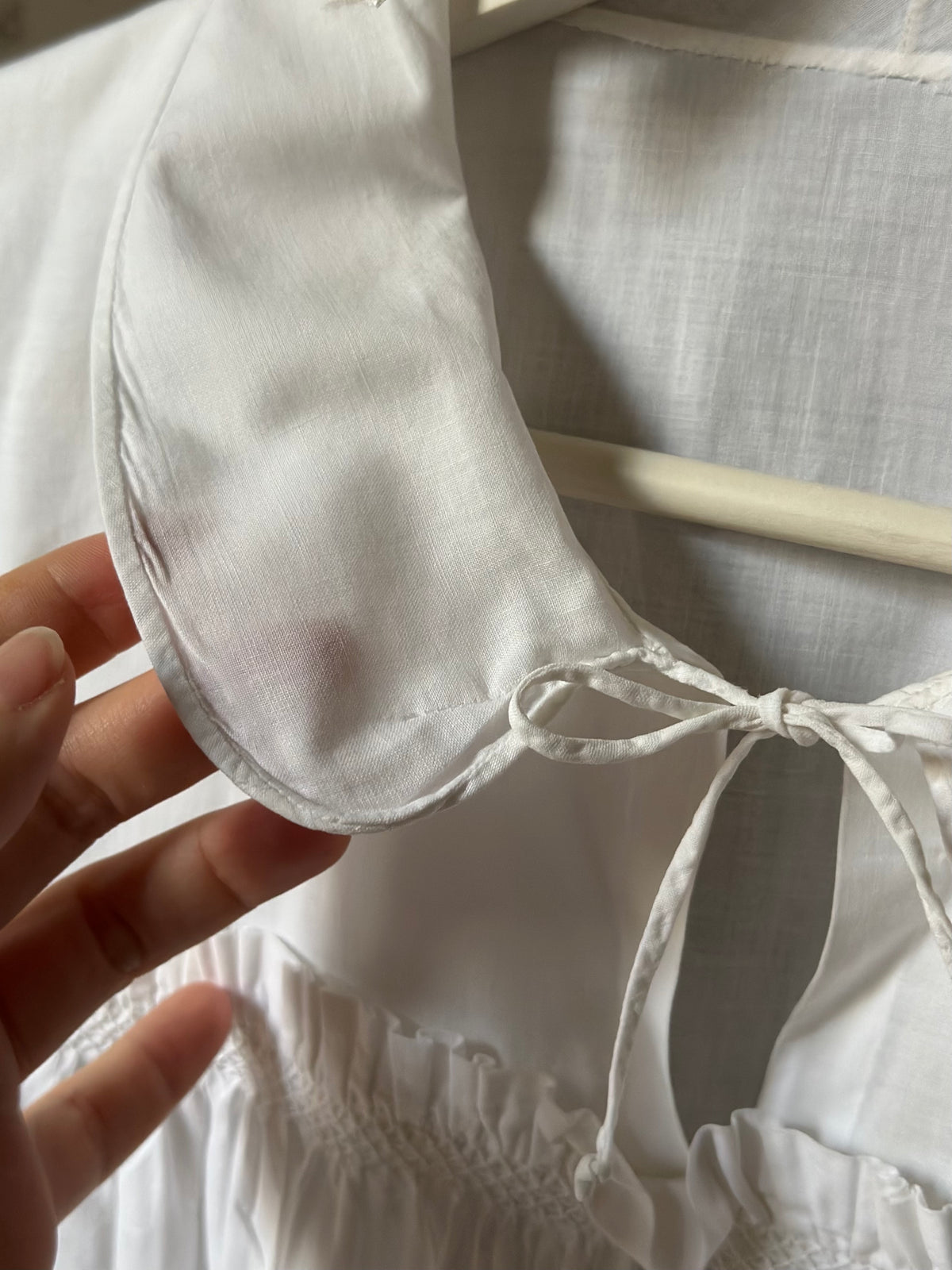 Romantic White Cotton Shirt