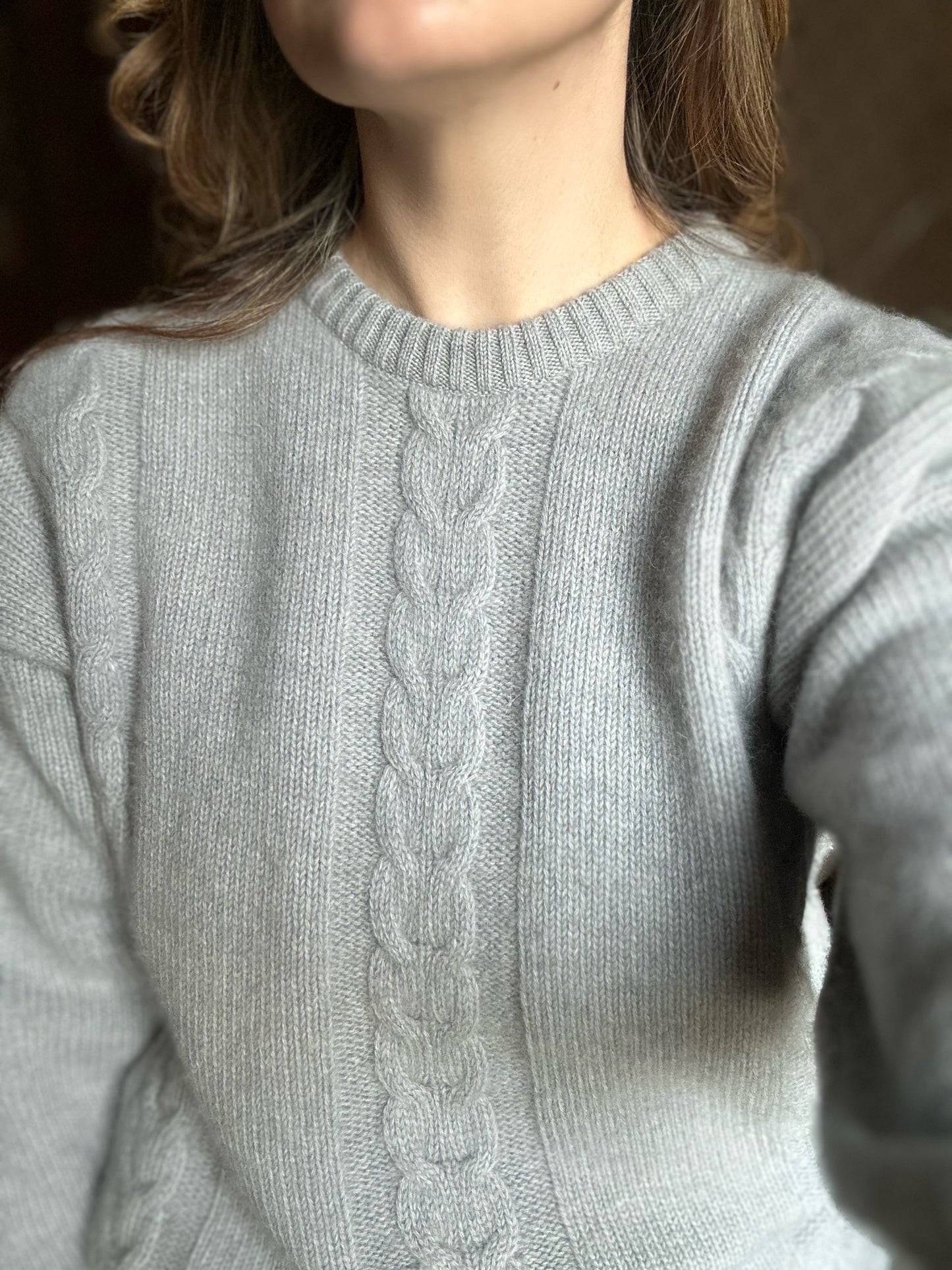 Lambswool & Angora Powder Blue Sweater