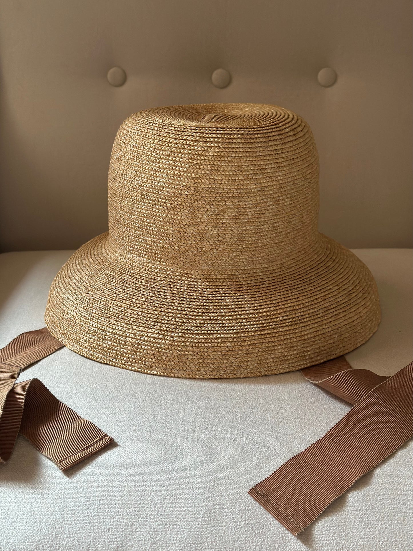 Romantic Straw Hat With Ribbons