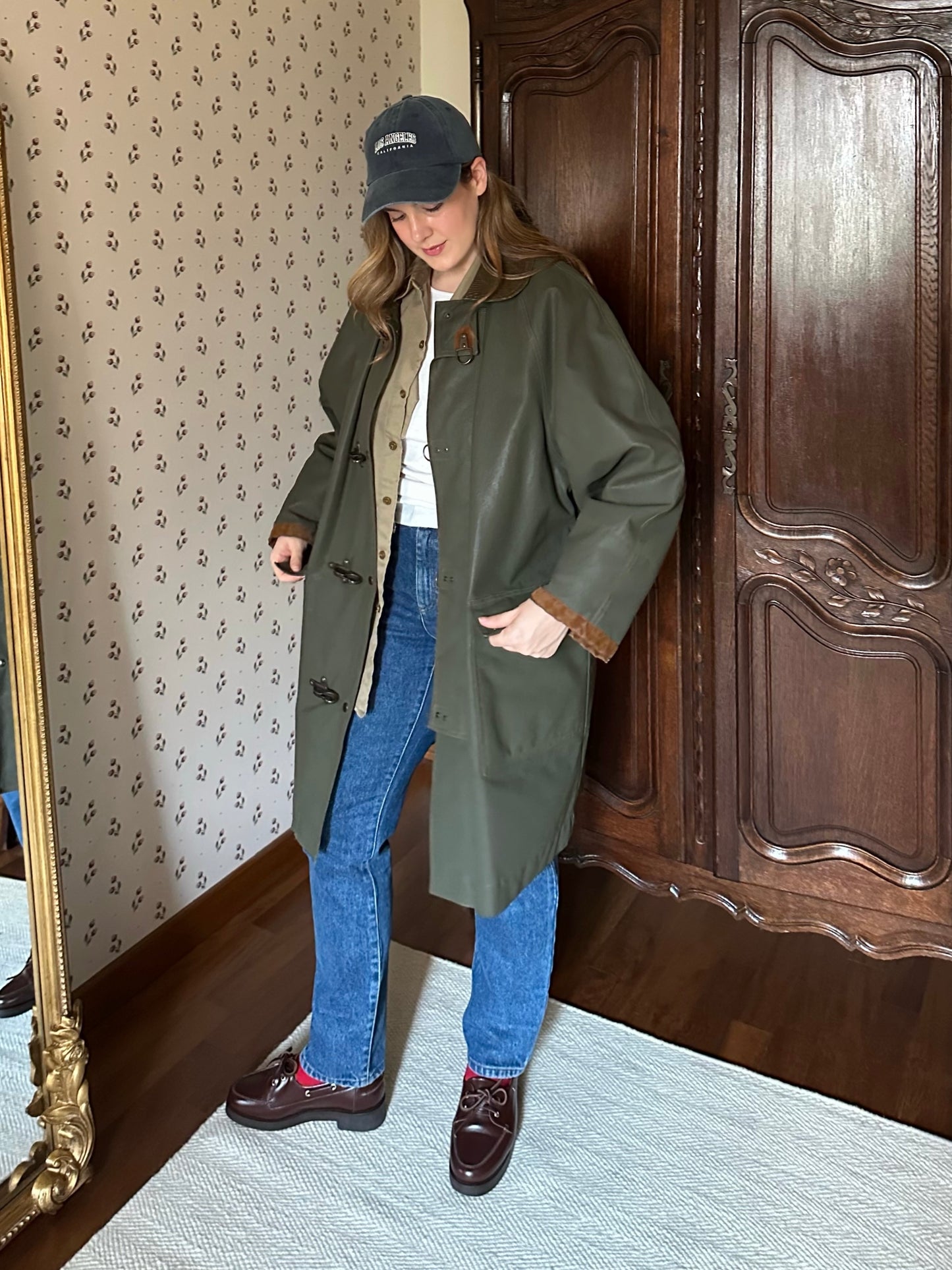 Waxed Cotton Green Hunting Jacket