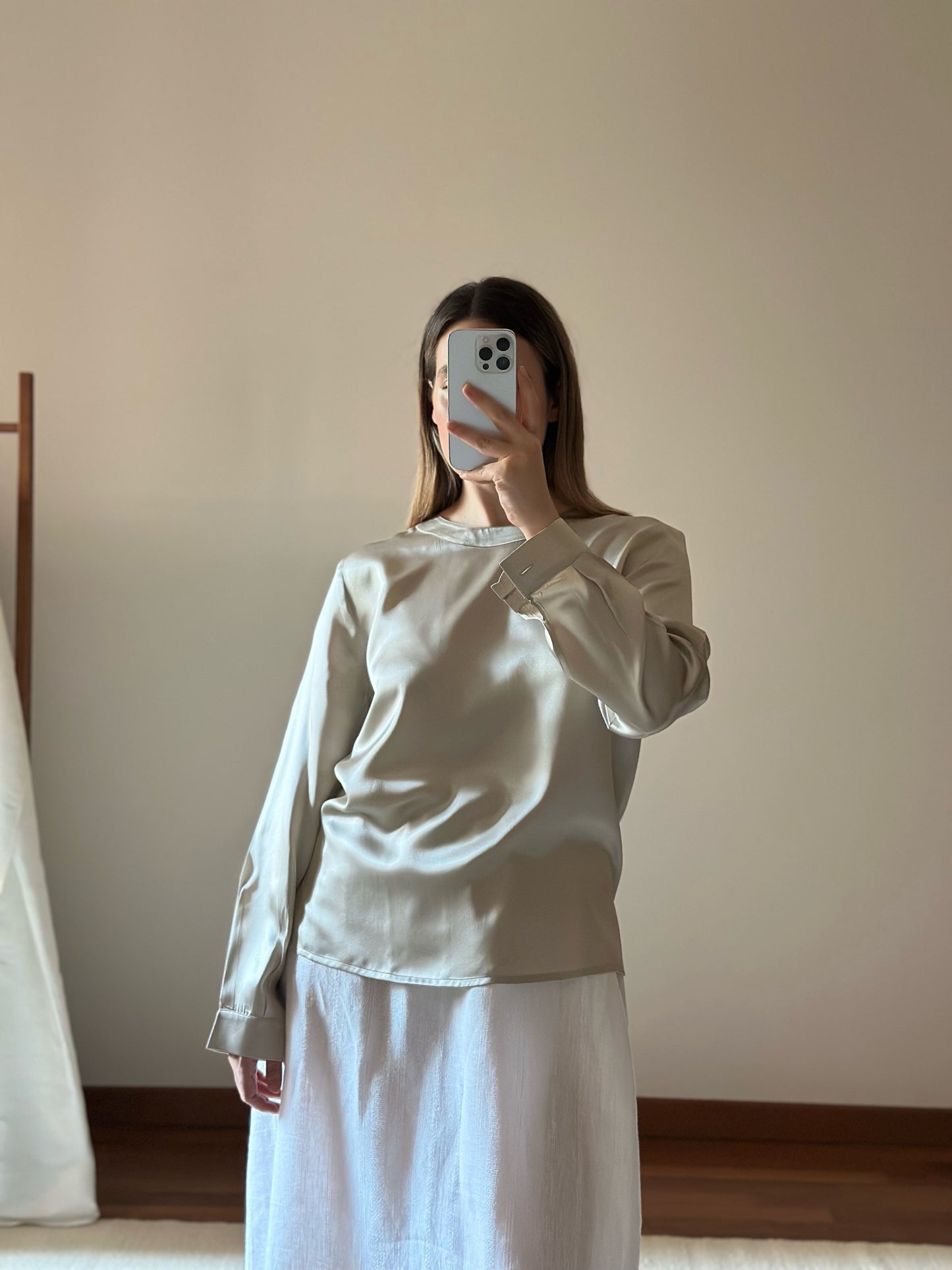 Silk Champagne Blouse