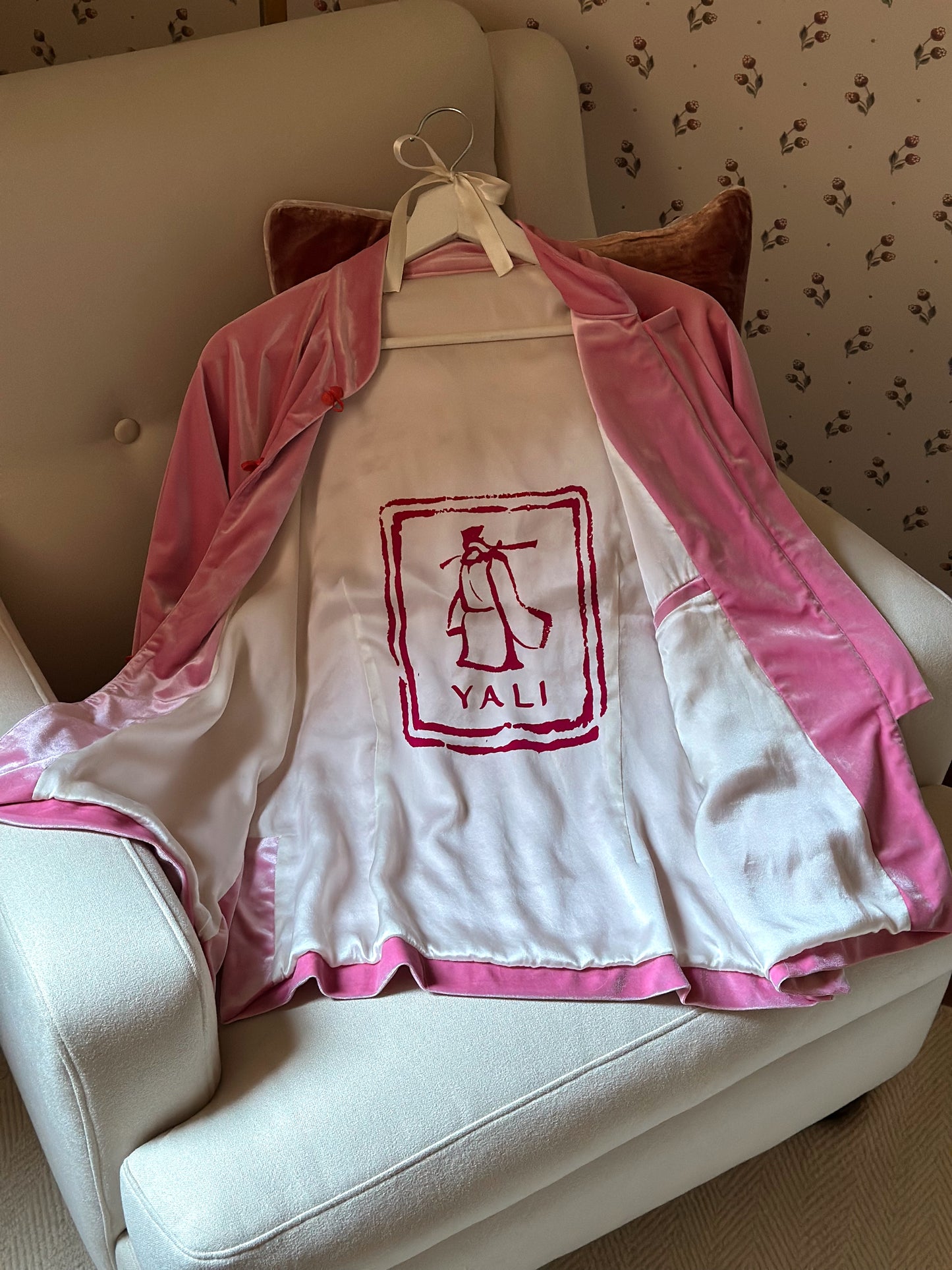 Pink Silk Velvet Jacket