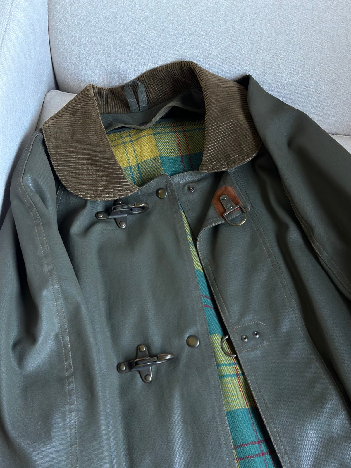 Waxed Cotton Green Hunting Jacket