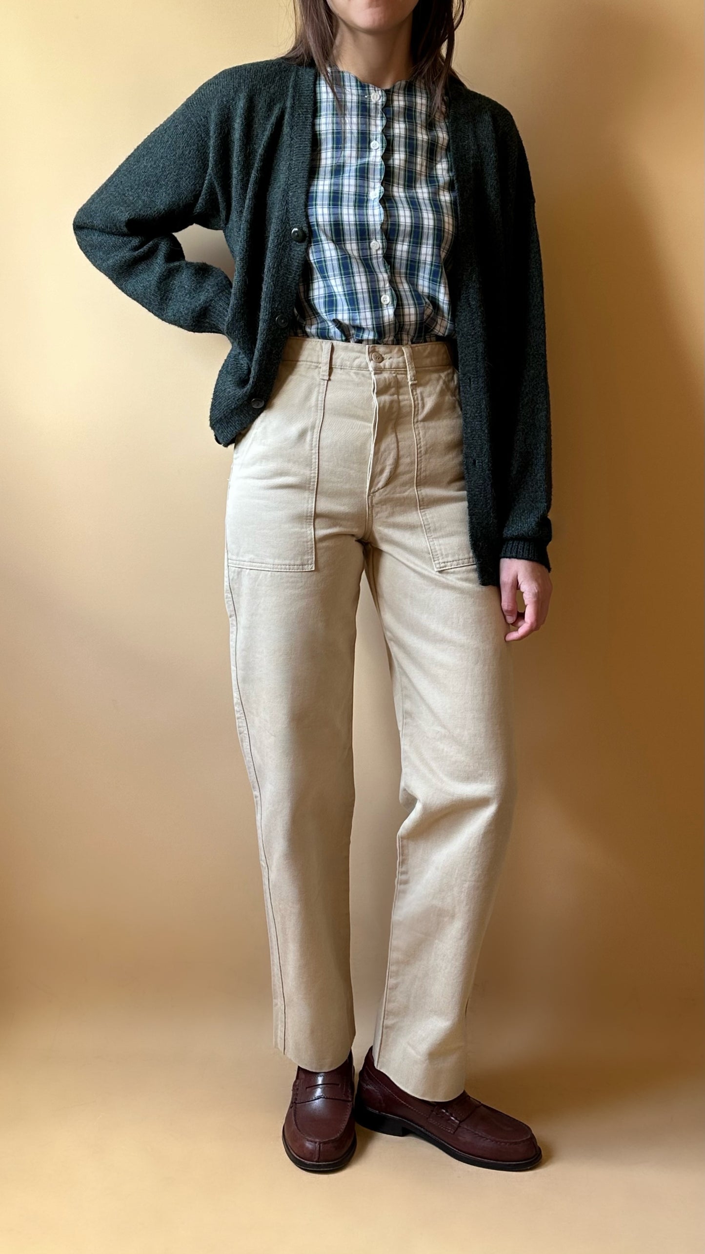 Vintage Beige Americanino Cargo Pants